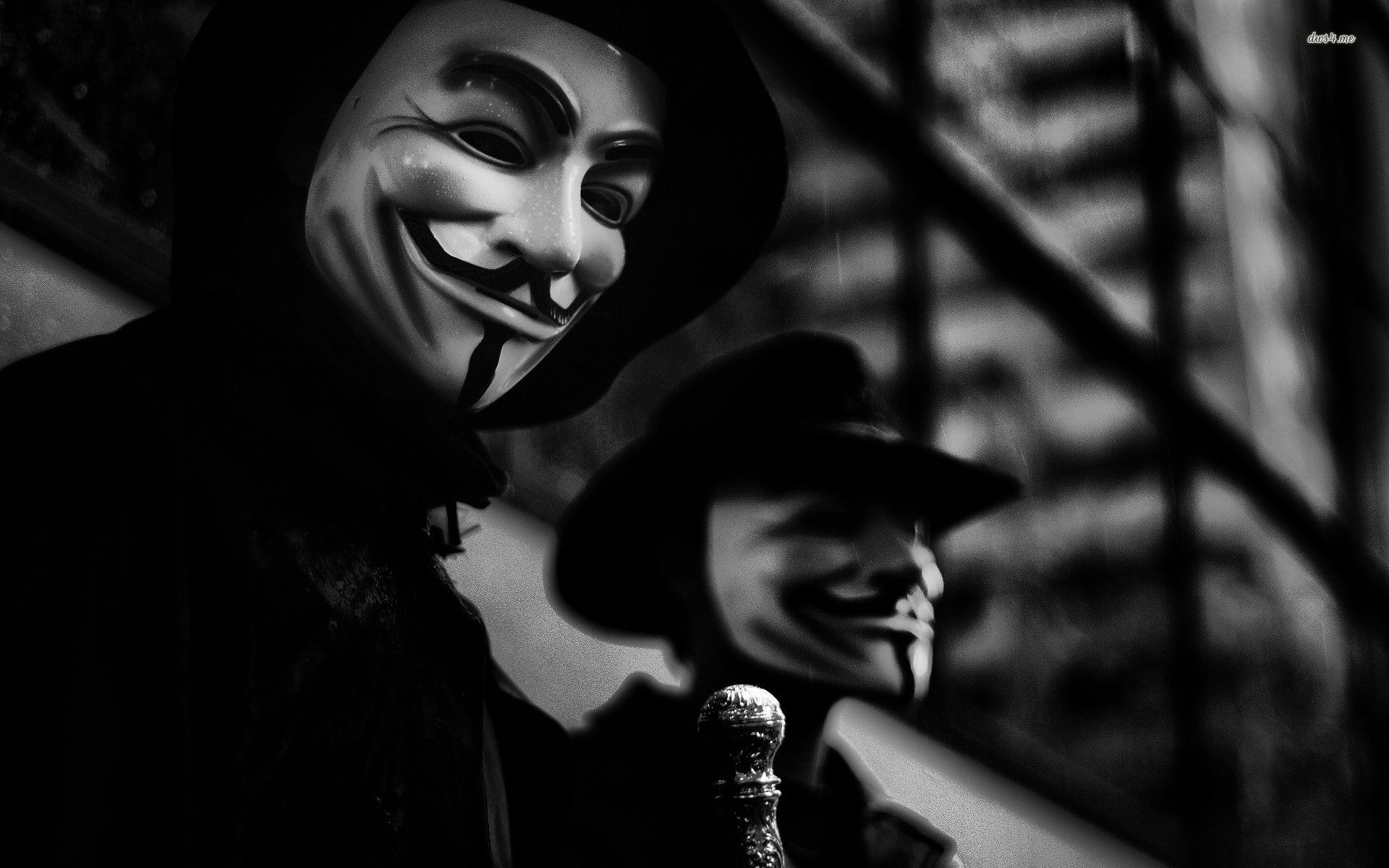 Anonymous Backgrounds - Vendetta Mask Hd - HD Wallpaper 