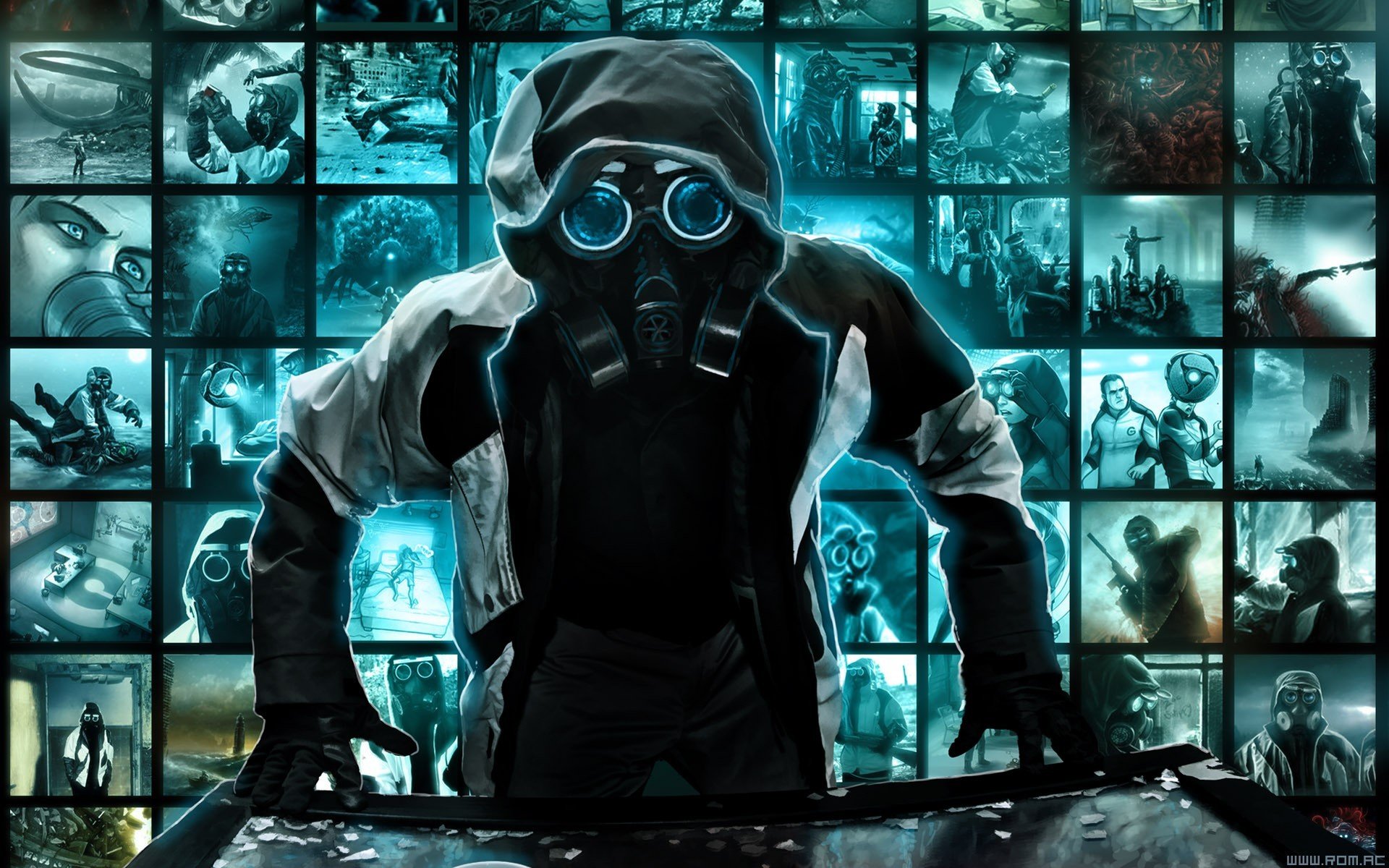 Apocalypse Art Gas Mask - HD Wallpaper 