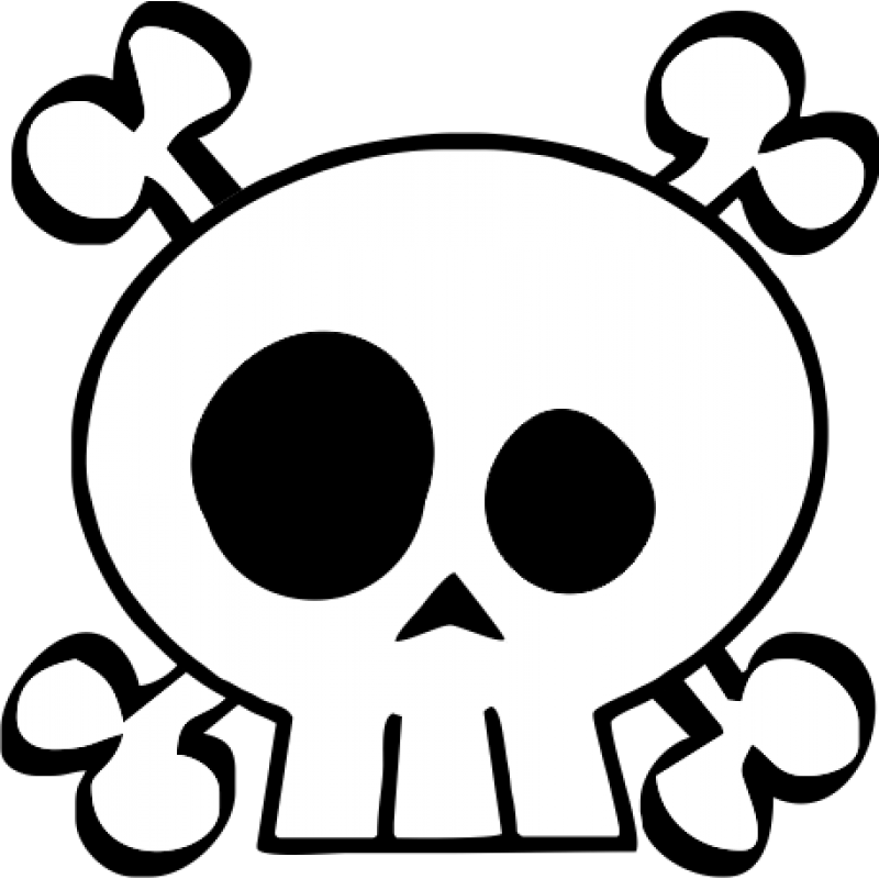 Kid Skull And Crossbones - Cute Skull Clipart - HD Wallpaper 