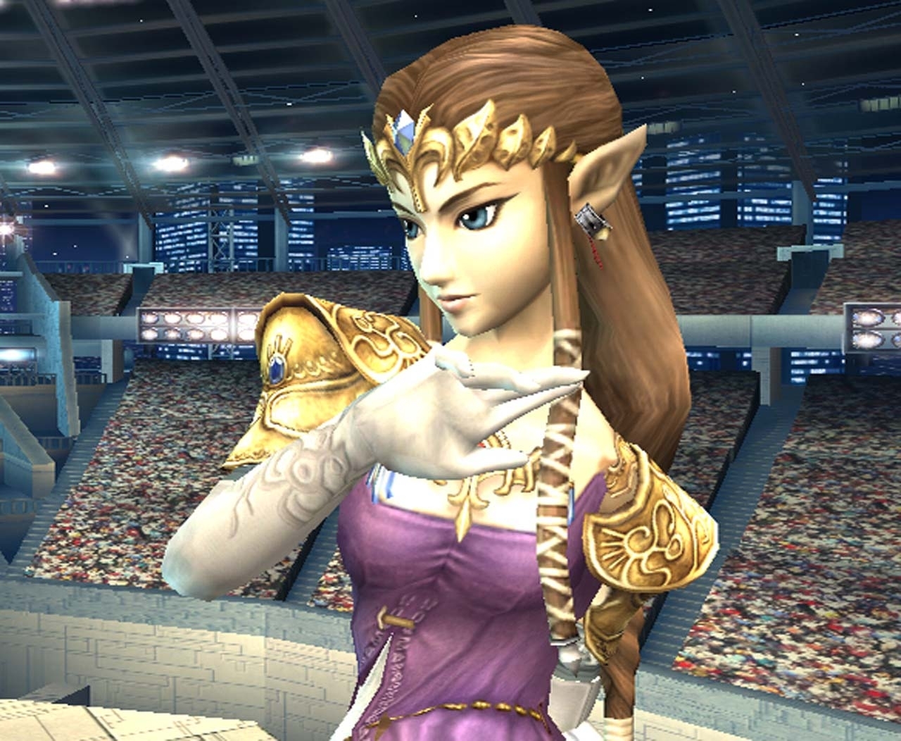 The Legend Of Zelda Princess Zelda Wallpaper - Princess Zelda Super Smash Bros Brawl - HD Wallpaper 