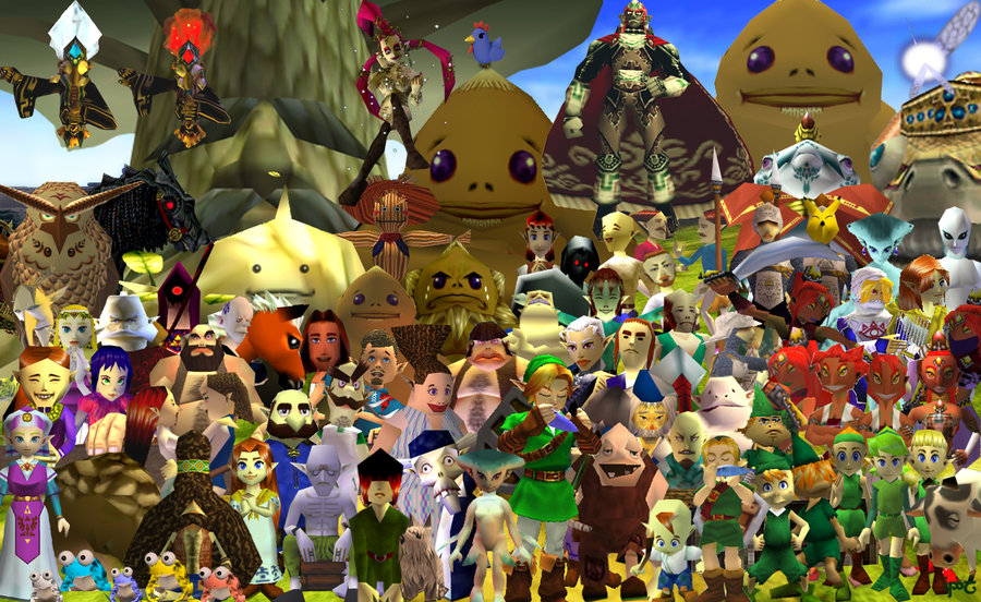 Legend Of Zelda - Ocarina Of Time Characters - HD Wallpaper 