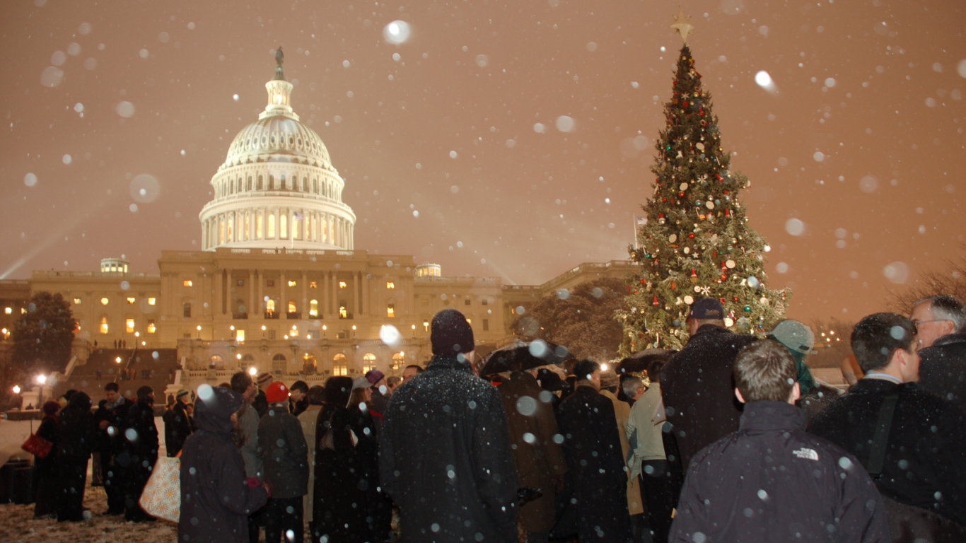 Christmas Photo Wallpaper - Washington Dc Wallpaper Christmas - HD Wallpaper 