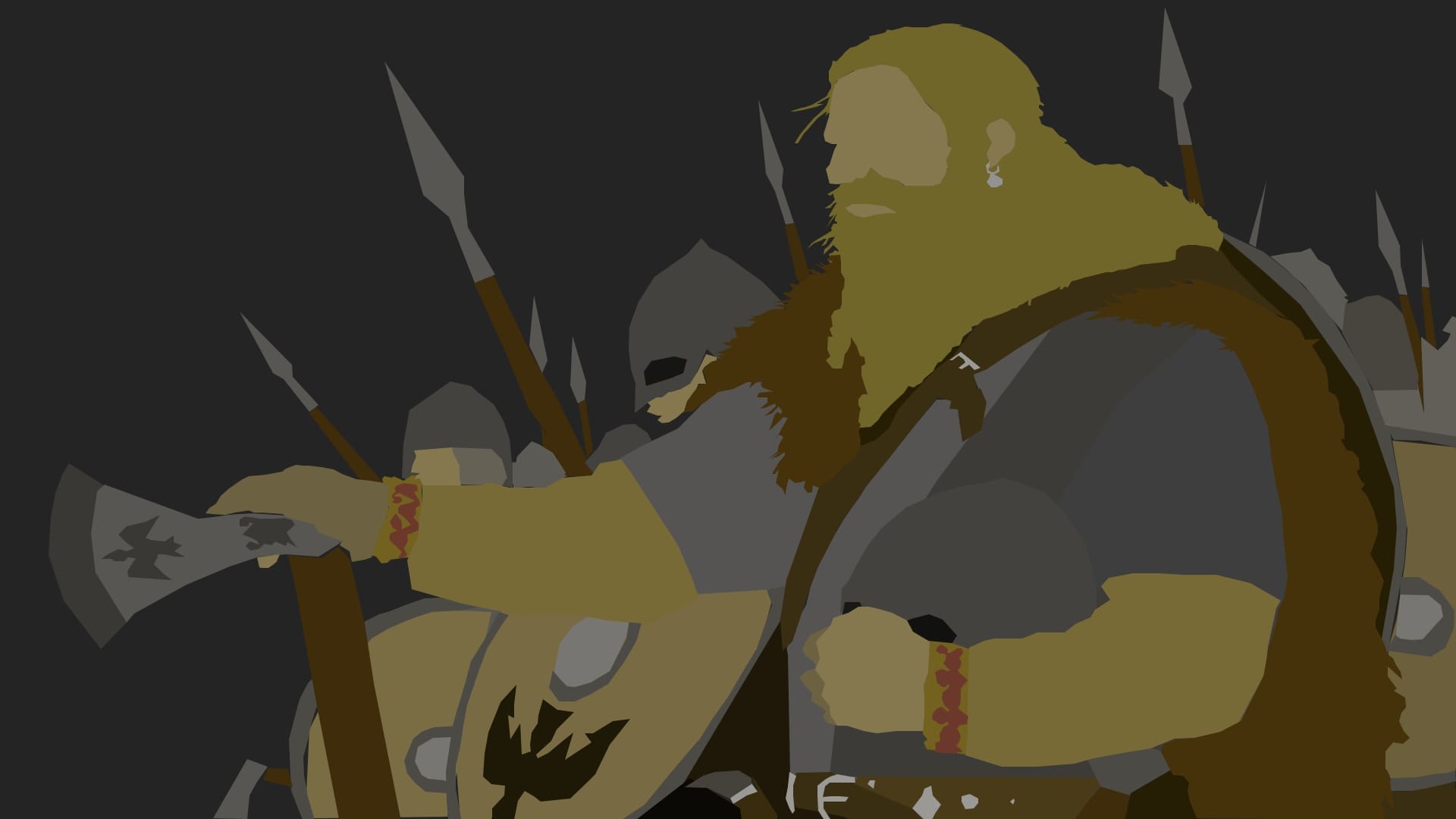 Wallpaper Of Mount & Blade, Video Game, Minimalism - Illustration - HD Wallpaper 