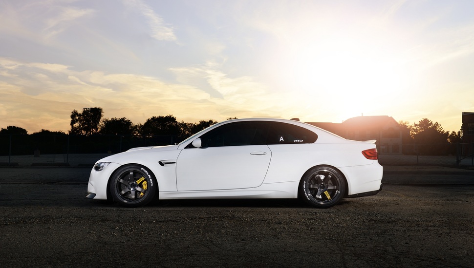 Drives, Profile, M3, White, Wolf, Volk, White, Bmw, - Bmw M3 - HD Wallpaper 