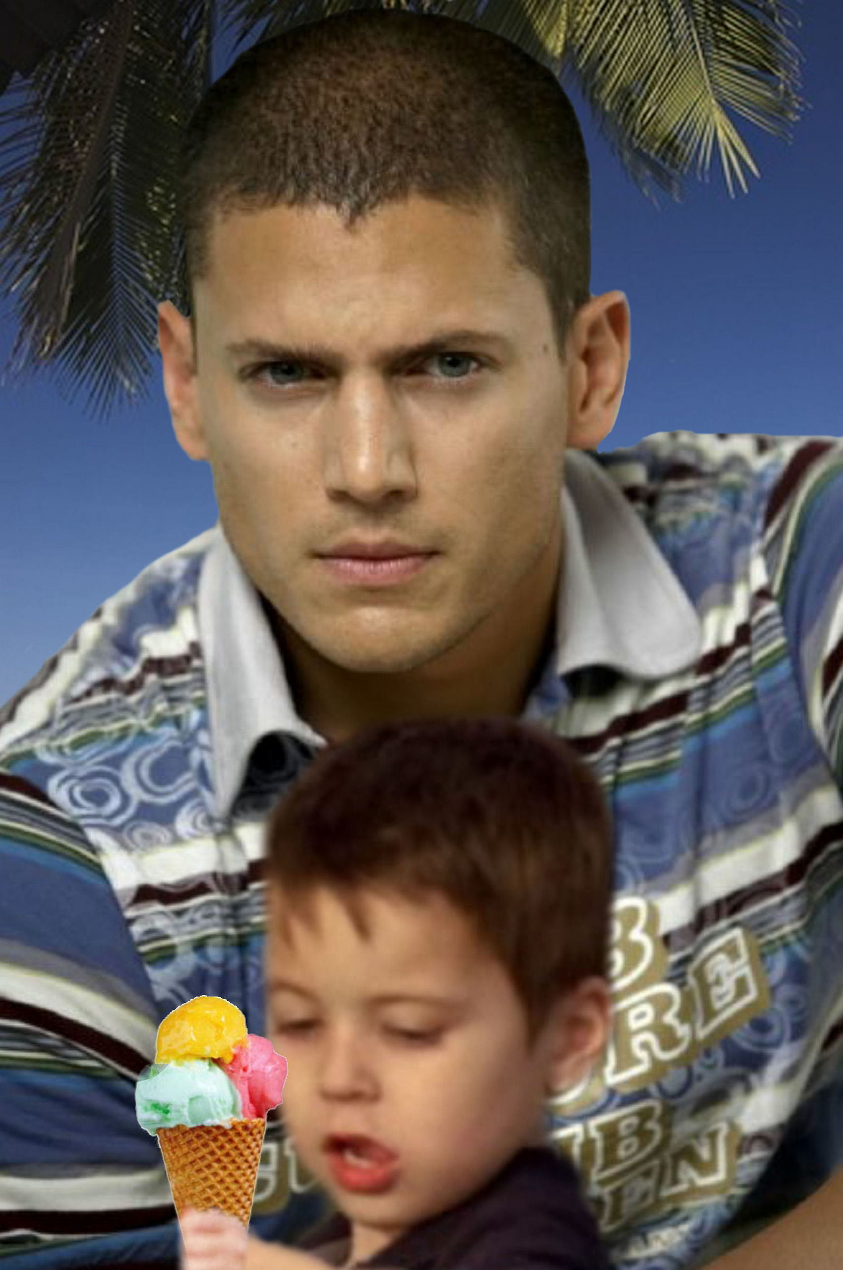 Little Mj And Daddy-michael - Prison Break Daddy - HD Wallpaper 