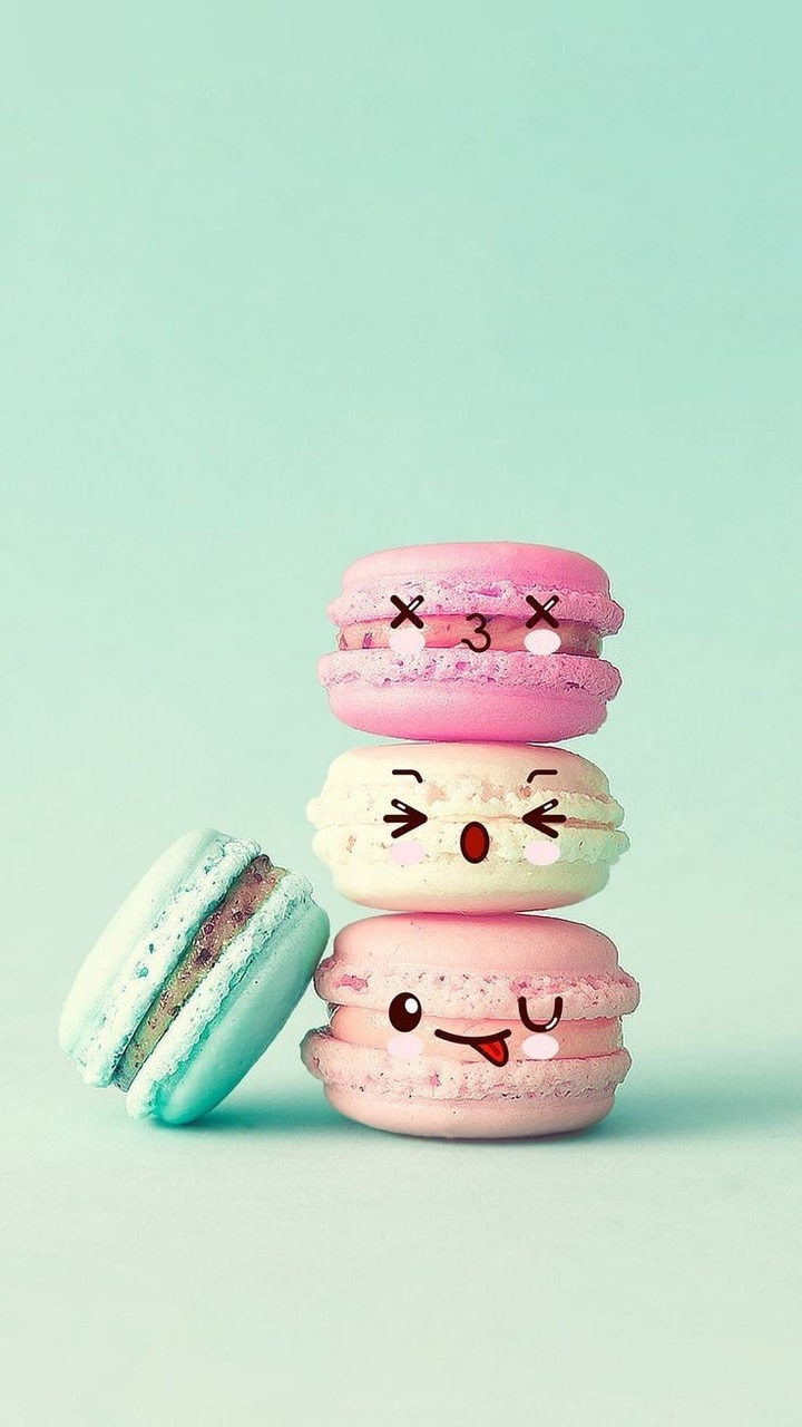 Funny, Fond Ecran, And Macaron Image - Fond D Écran Gateau Kawaii - HD Wallpaper 