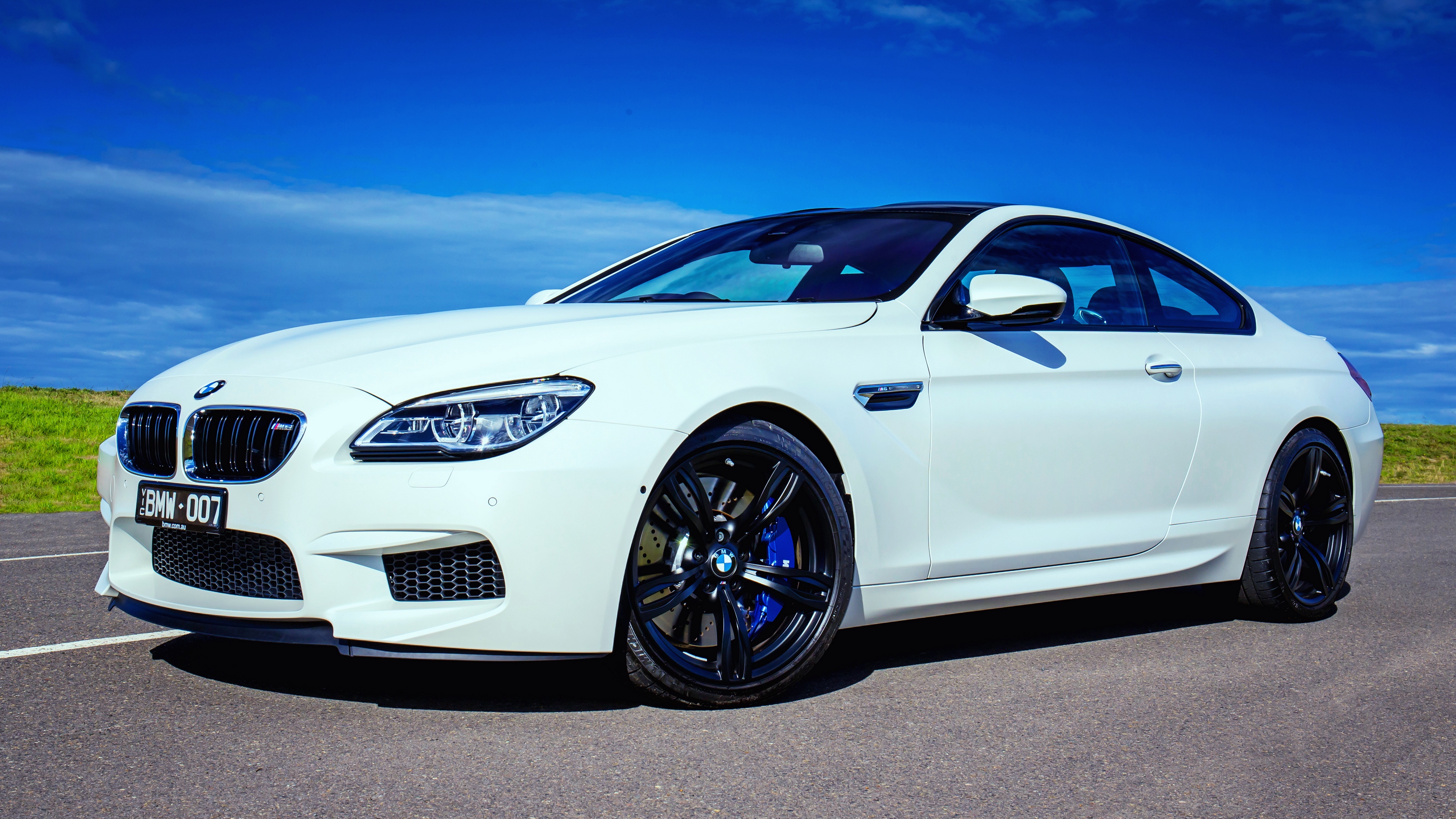 Bmw M6 White Side View 4k - Bmw M6 White - HD Wallpaper 