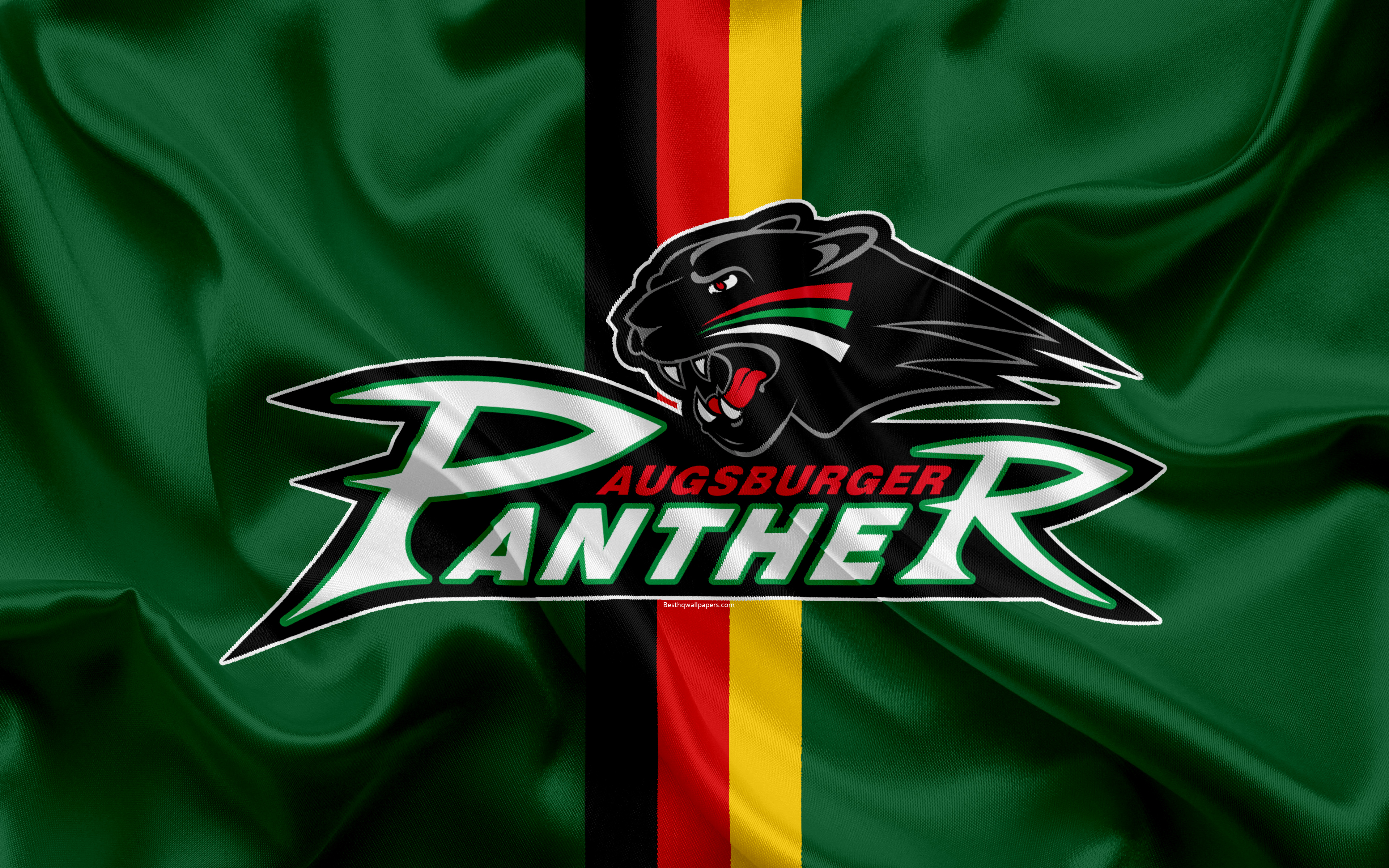 Augsburger Panther, 4k, German Hockey Club, Logo, Emblem, - Augsburger Panther - HD Wallpaper 