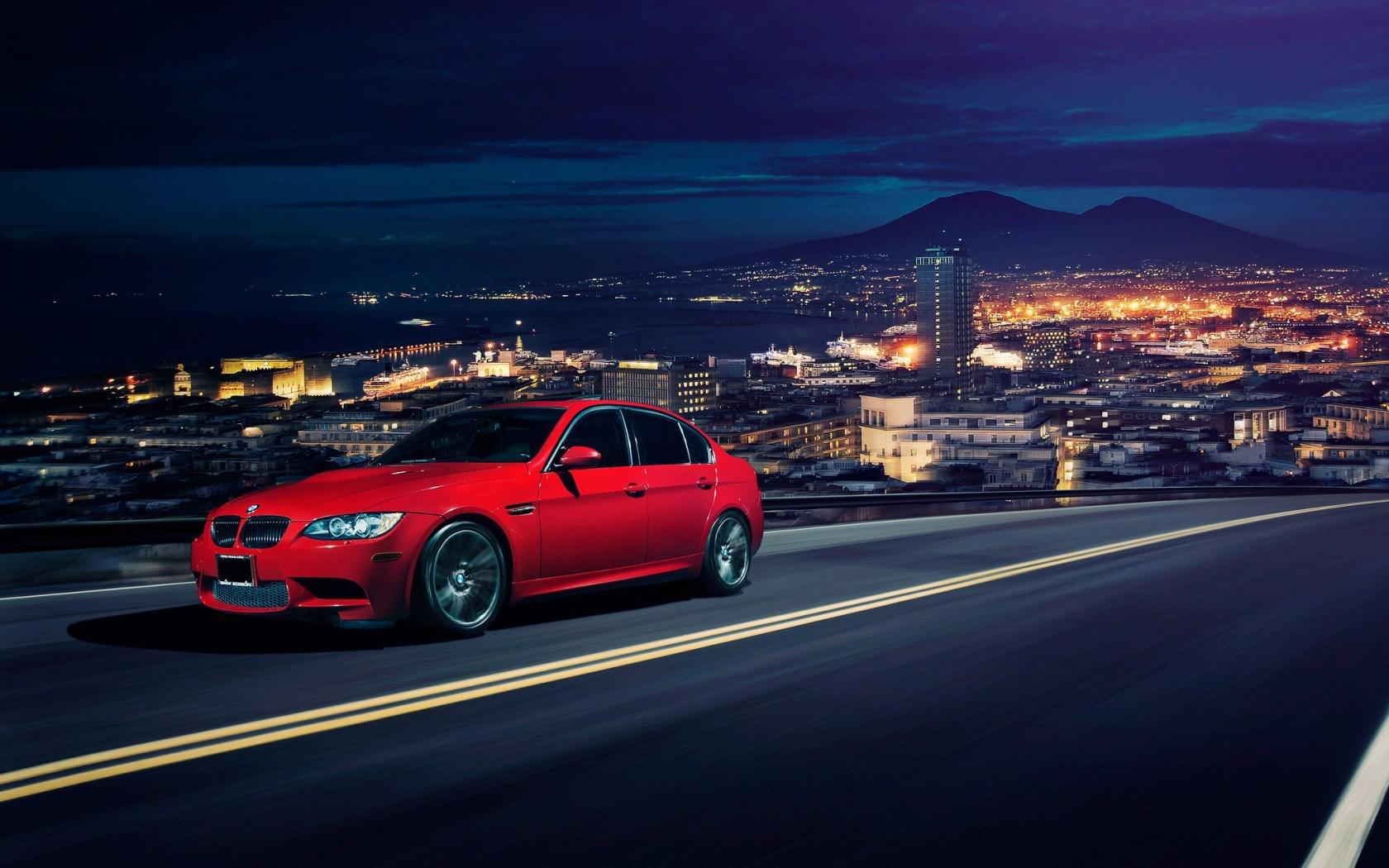 Bmw M3 Sedan E90 Red Car - HD Wallpaper 