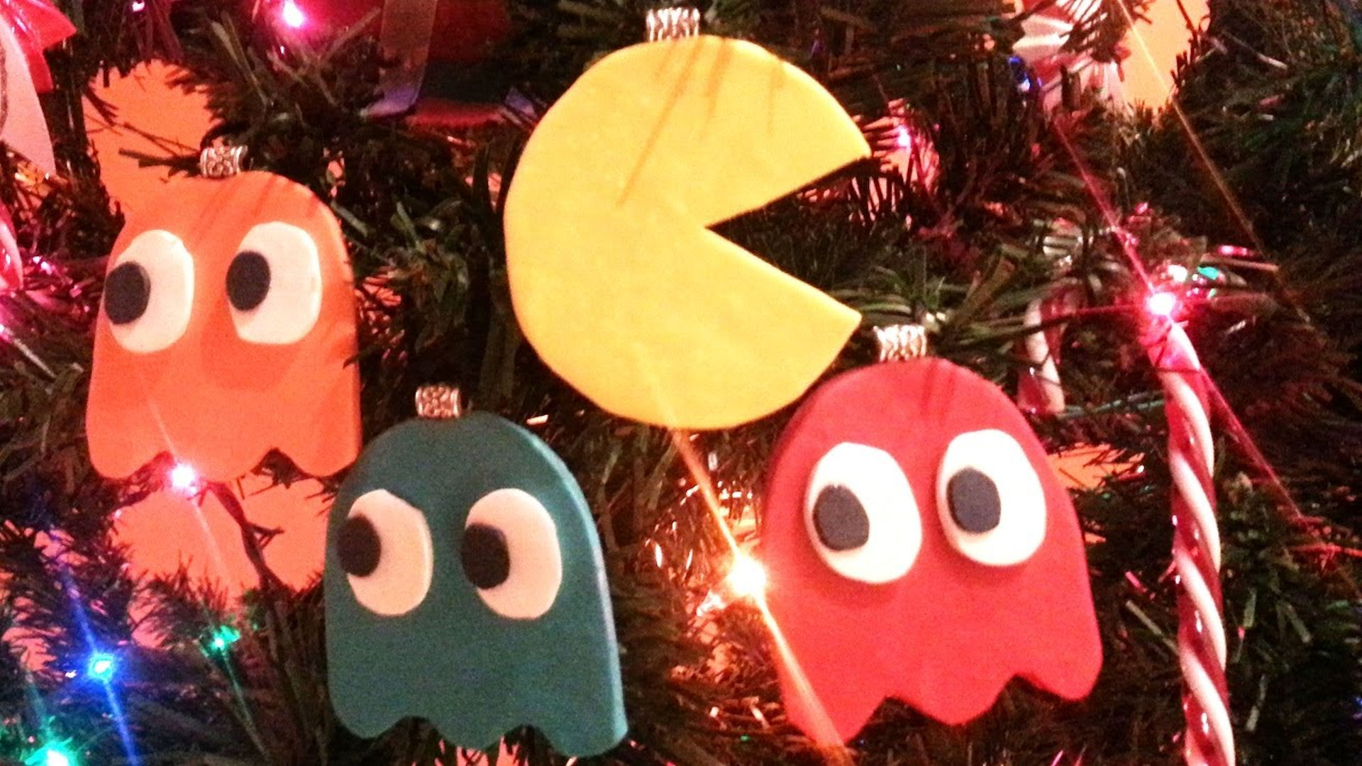Pac Man Ornaments Diy - HD Wallpaper 