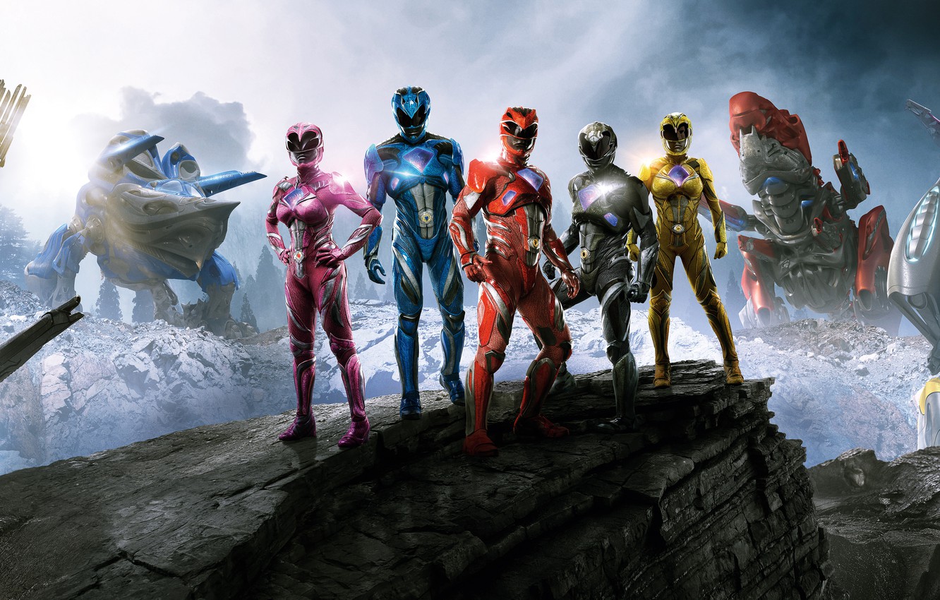 Photo Wallpaper Action, Fantasy, Power, The, Girls, - Power Rangers Movie 2017 Wallpaper Hd - HD Wallpaper 
