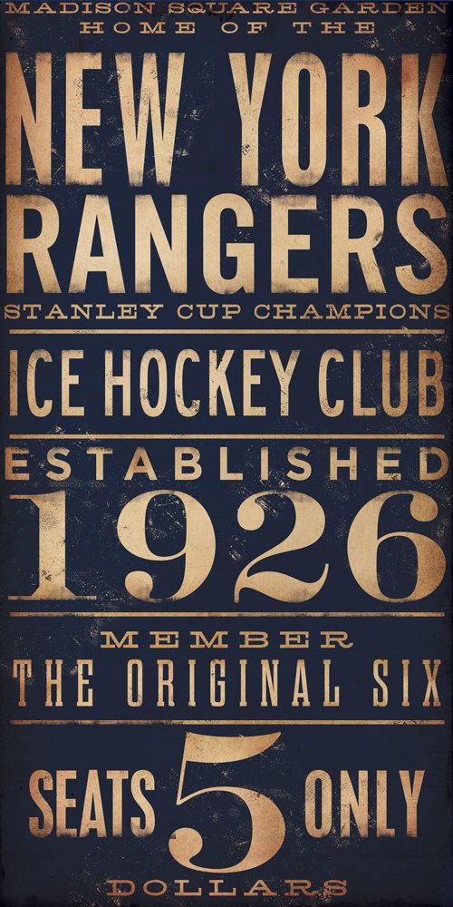 Cool Typography // New York Rangers Hockey Club Graphic - New York Rangers Iphone - HD Wallpaper 