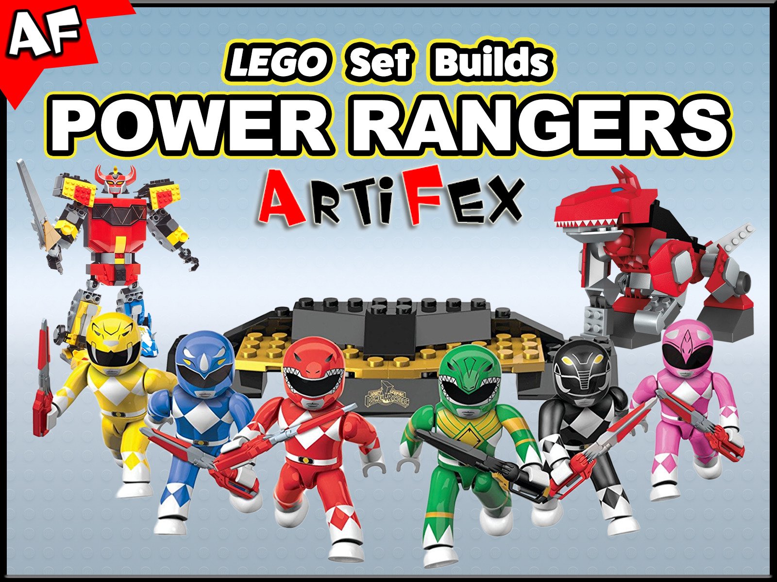 Lego Set Builds Power Rangers On Amazon Prime Video - Lego Power Rangers - HD Wallpaper 