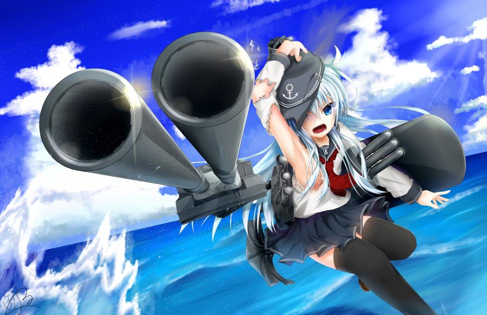 Anime Girls, Kantai Collection, Hibiki, Kancolle Wallpaper,anime - Kancolle Anime Wallpaper Hd - HD Wallpaper 