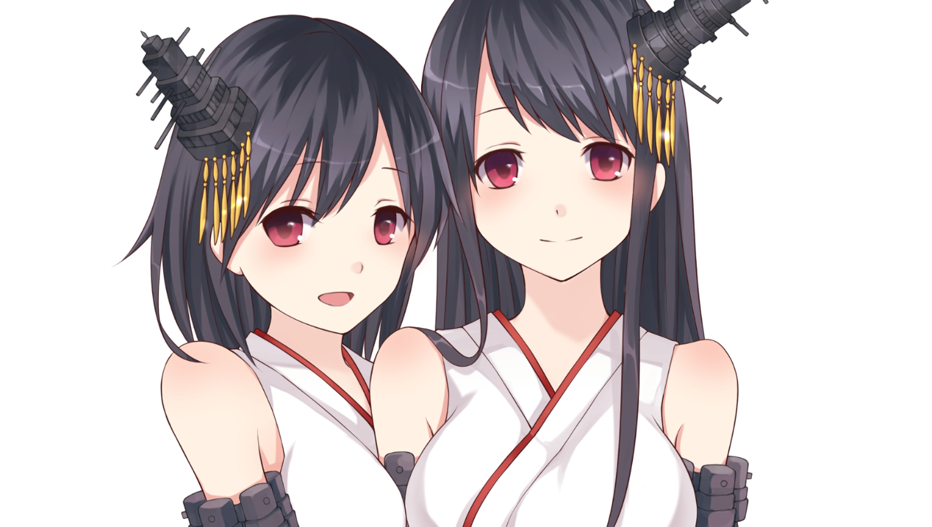 Kancolle Fusou And Yamashiro - HD Wallpaper 