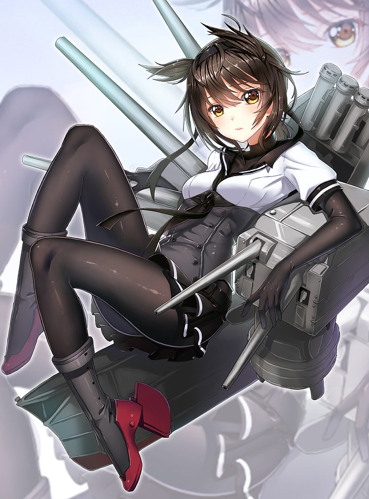 Anime, Anime Girls, Short Hair, Kantai Collection, - HD Wallpaper 