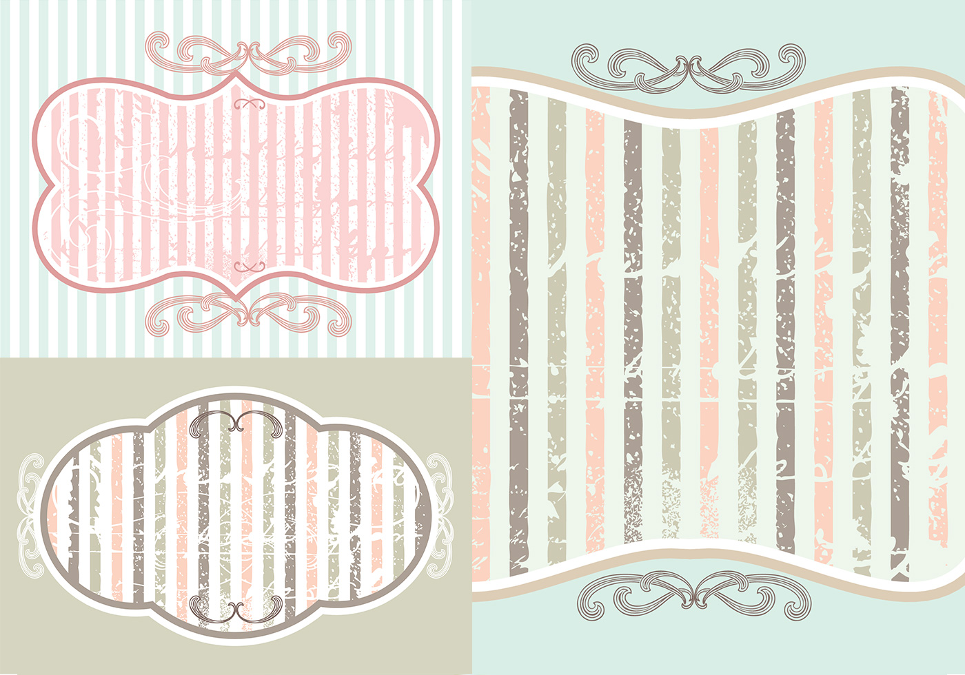 Vintage Background Wallpaper Vector Pack - Imagenes De Fondo Vintage - HD Wallpaper 