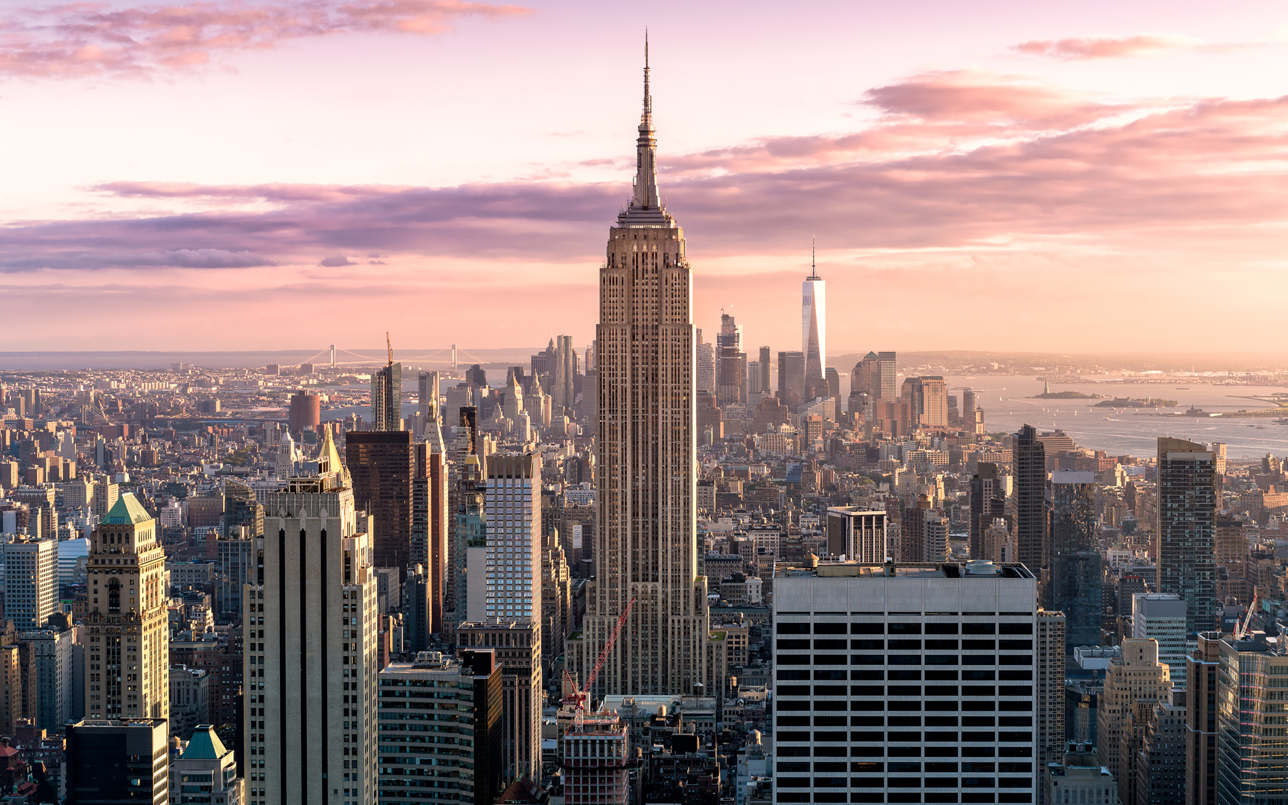 Manhattan Skyline New York City Wallpapers - New York City - HD Wallpaper 