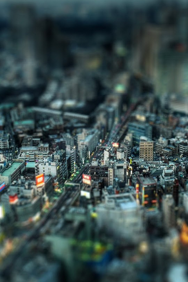Dense Urban Lens Iphone 4s Wallpaper - Tokyo - HD Wallpaper 
