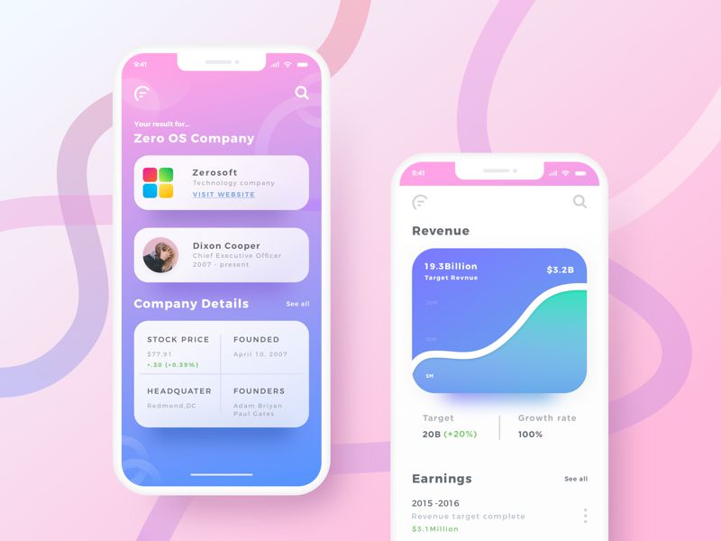 Graphical Backgrounds App Design Inspiration - Inspiration Mobile App Design - HD Wallpaper 