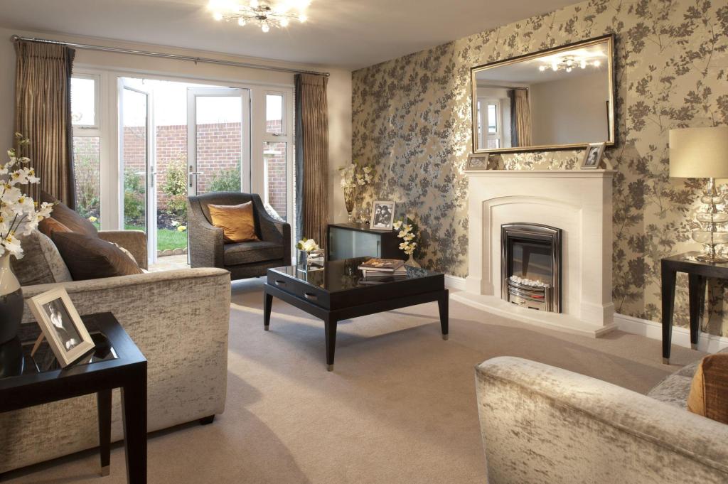 Living Room Wallpaper Decor Ideas - HD Wallpaper 