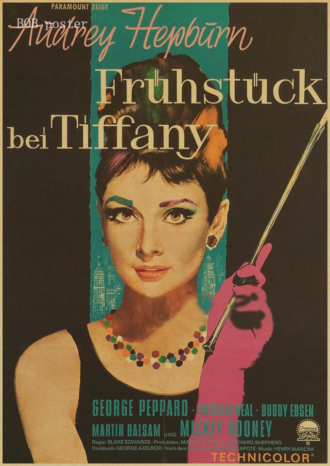 Breakfast At Tiffany's Movie Poster - HD Wallpaper 