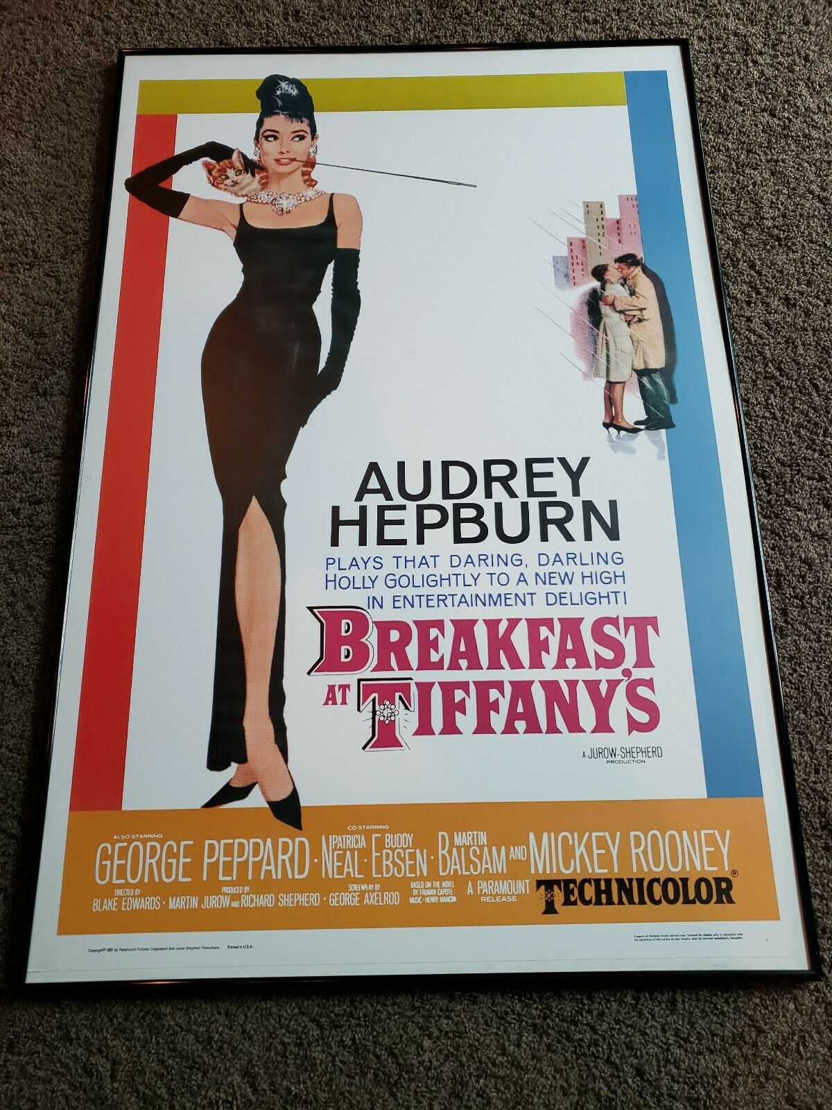 Breakfast At Tiffanys Movie Poster - HD Wallpaper 