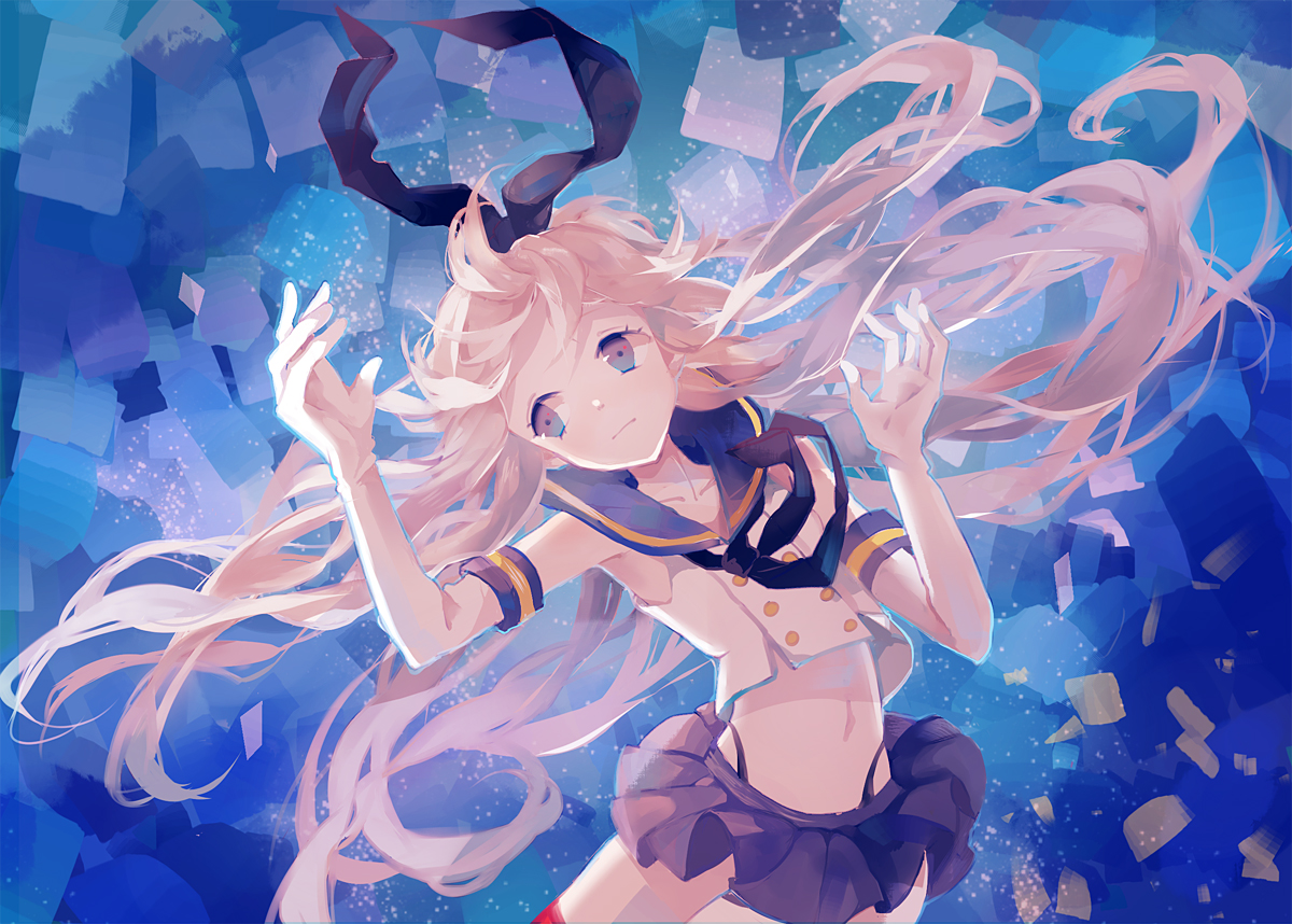 Anthropomorphism Kantai Collection Miiyuro Shimakaze - Japanese Destroyer Shimakaze - HD Wallpaper 