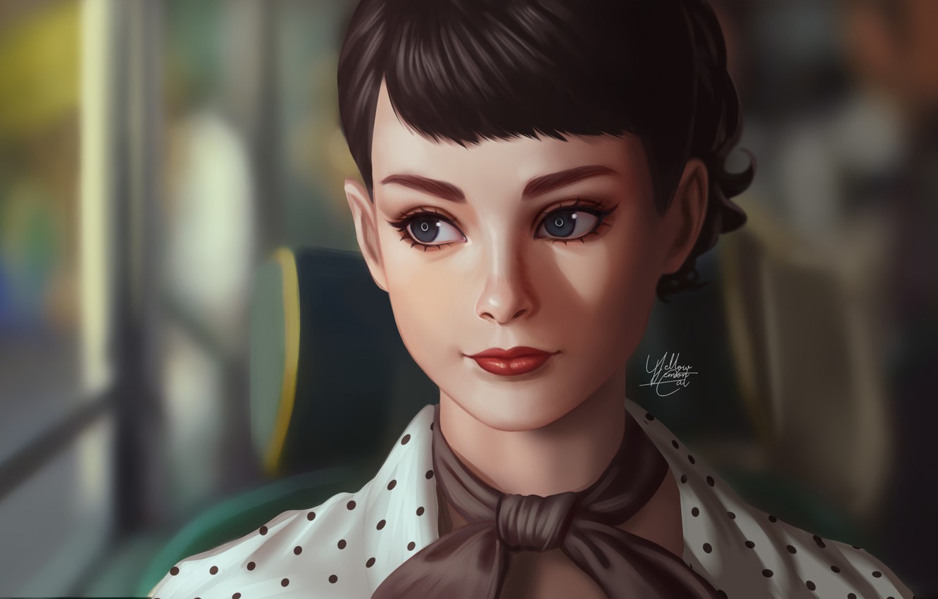 Photo Wallpaper Look, Girl, Audrey Hepburn, Audrey - Audrey Hepburn Commercial Dove - HD Wallpaper 