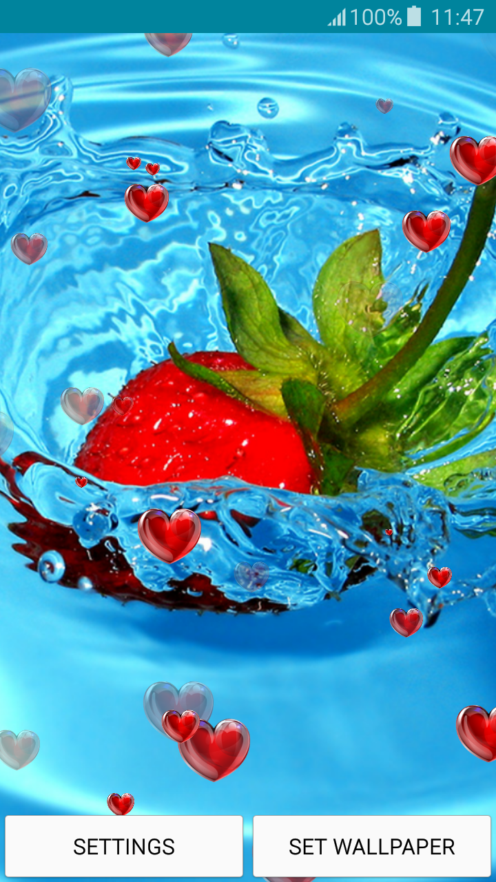Live Wallpapers Strawberry - HD Wallpaper 