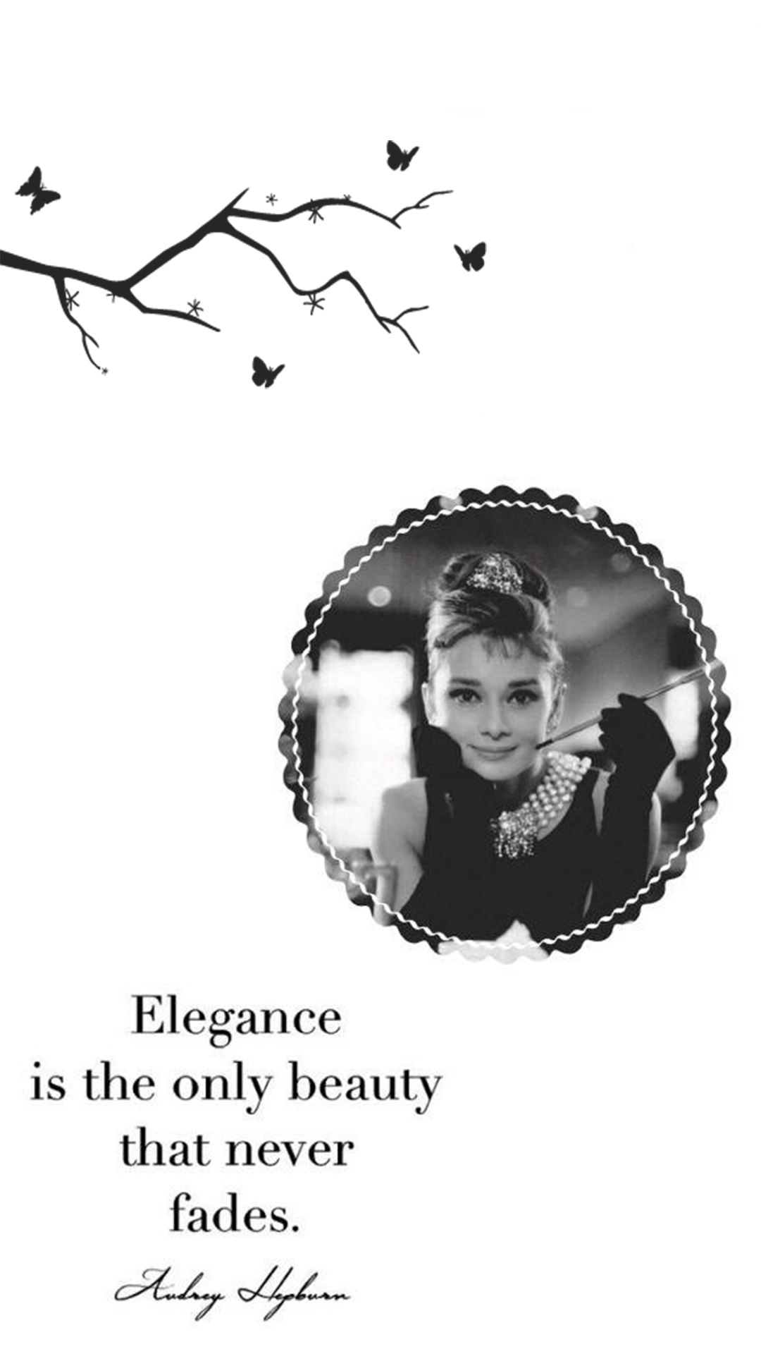 Audrey Hepburn Quotes Wallpaper Iphone - HD Wallpaper 