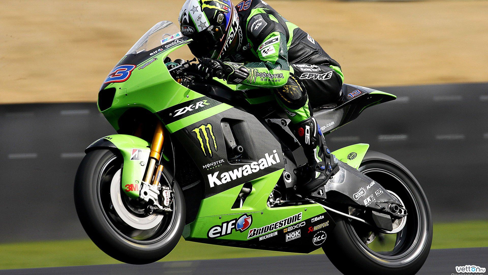 Awesome Kawasaki Ninja Free Wallpaper Id - Kawasaki Moto Gp 2008 - HD Wallpaper 