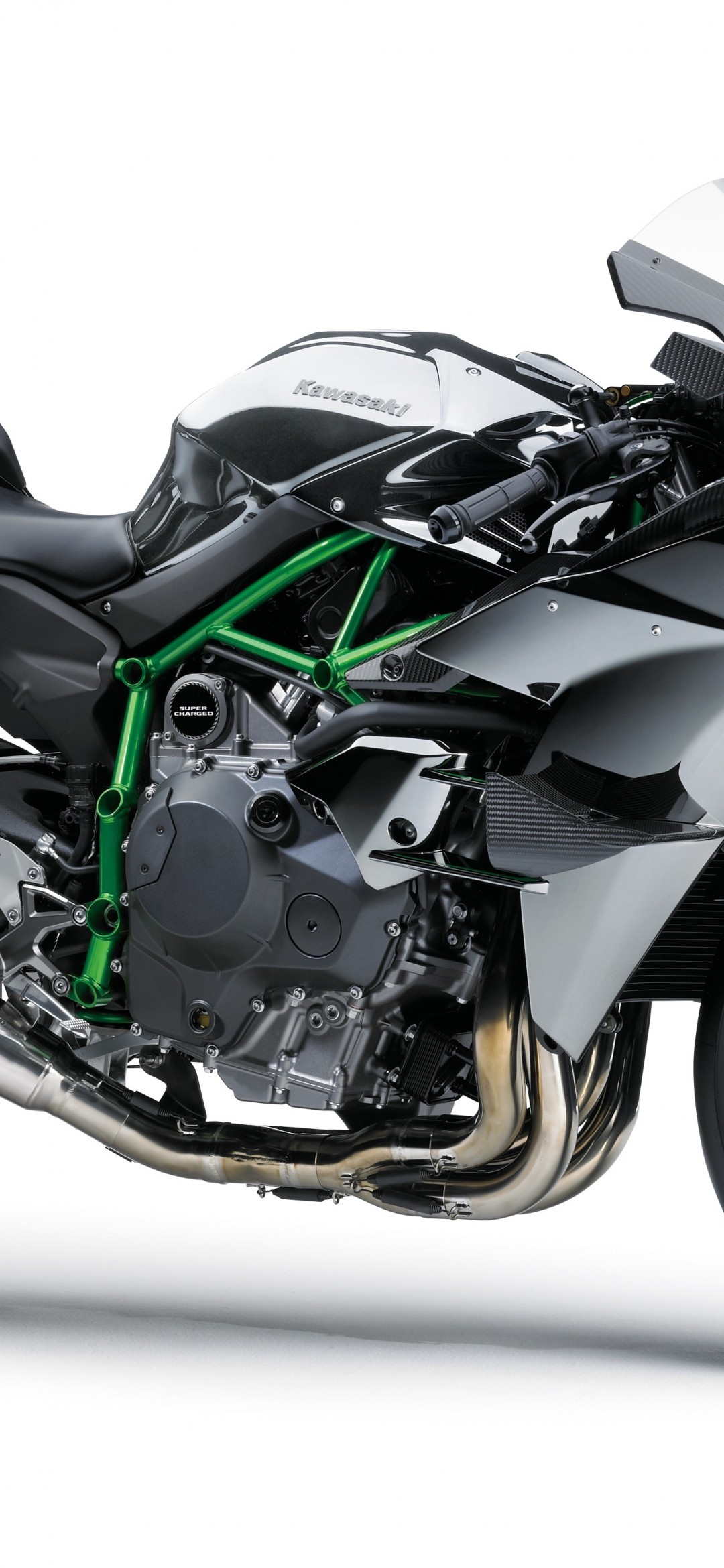 Kawasaki Ninja H2, Silver, Side View, Motorcycle - Kawasaki Motorcycles Price In Bangladesh - HD Wallpaper 