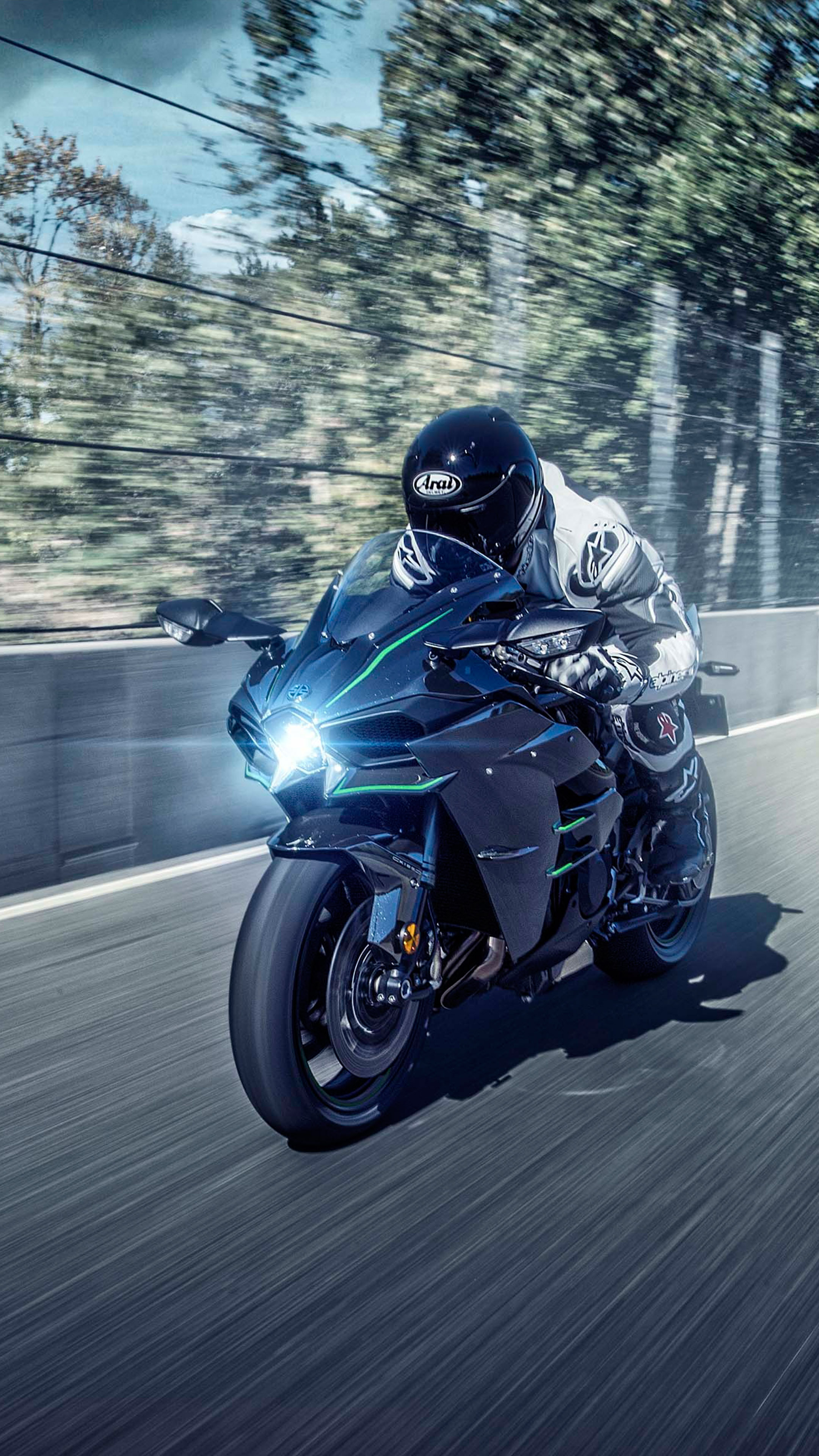 Kawasaki Ninja H2 4k - 2160x3840 Wallpaper Kawasaki Ninja H2 4k - 2160x3840 Wallpaper