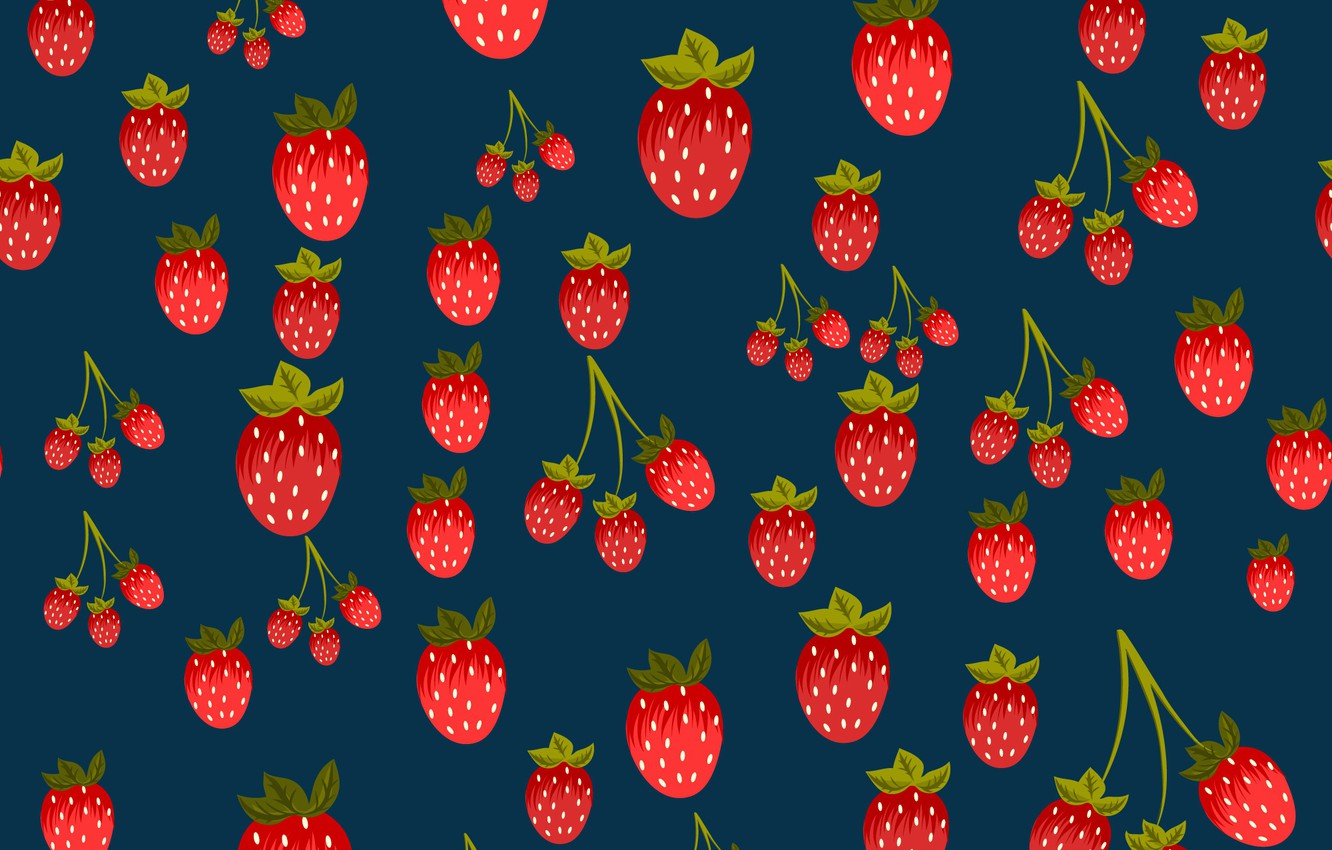 Photo Wallpaper Berries, Background, Texture, Strawberry, - Fundos Para Banners De Morango - HD Wallpaper 