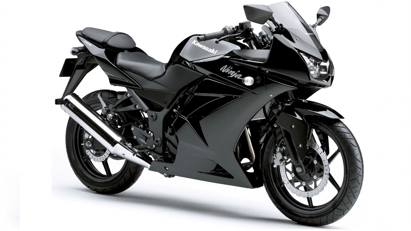Kawasaki Ninja 250r Motorcycle Hd Wallpapers - Kawasaki Ninja 250 2008 Black - HD Wallpaper 