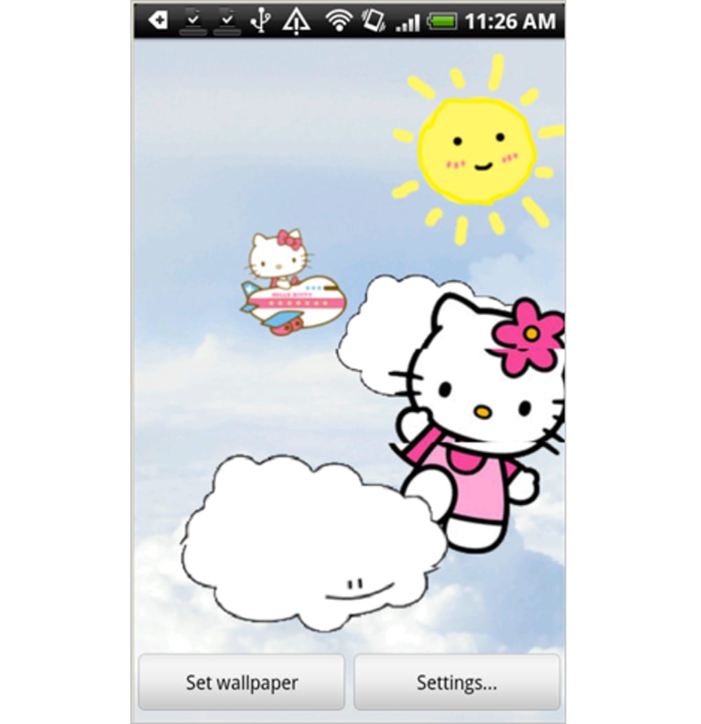 Hello Kitty Live Wallpaper - Hello Kitty Youre Invited Sticker - HD Wallpaper 