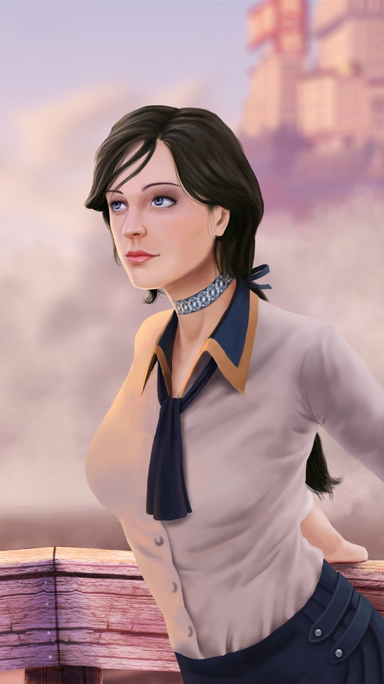 Iphone Wallpaper Bioshock Infinite, Elizabeth, Beautiful - Elizabeth Bioshock Infinite 360 - HD Wallpaper 