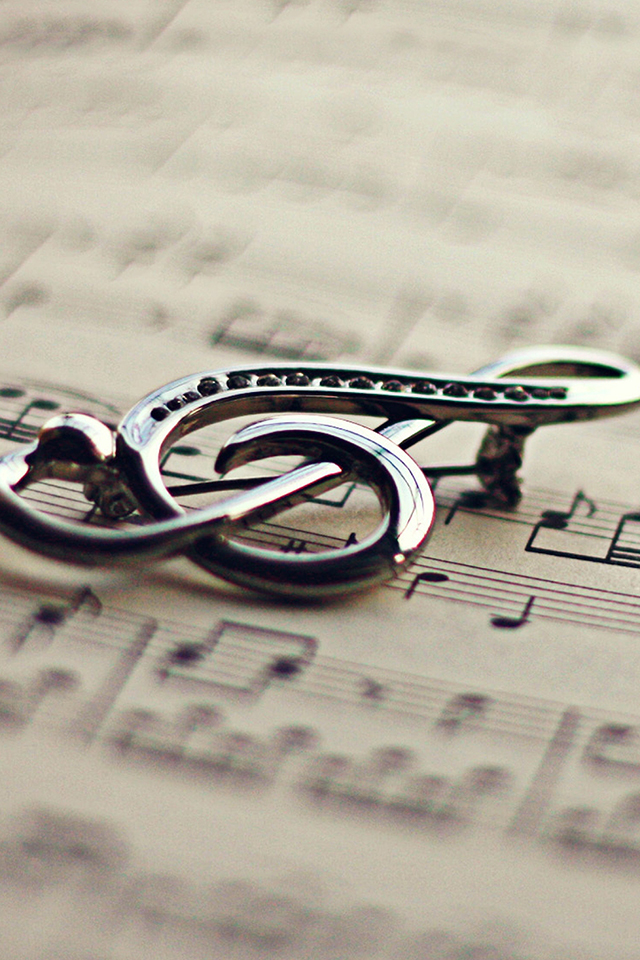 Clef Symbol Wallpaper - Music Notes Wallpaper For Iphone - HD Wallpaper 