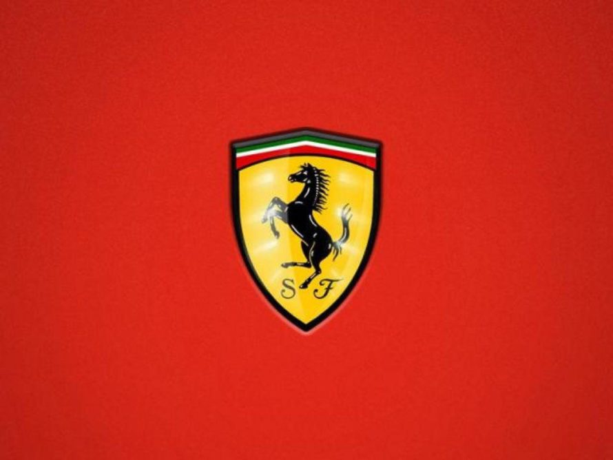 Ferrari Logo Wallpaper Iphone - Ferrari Logo Red Background - HD Wallpaper 