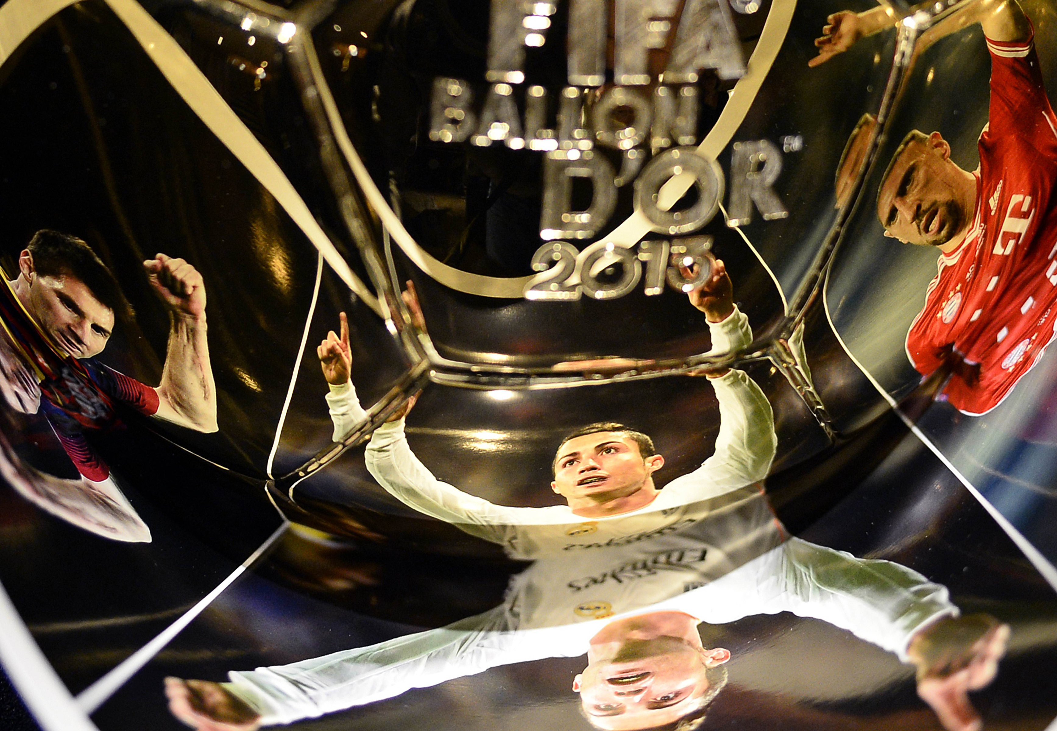 Messi Ronaldo Ribery Ballon D’or 2013 Wallpaper - Cristiano Ronaldo - HD Wallpaper 