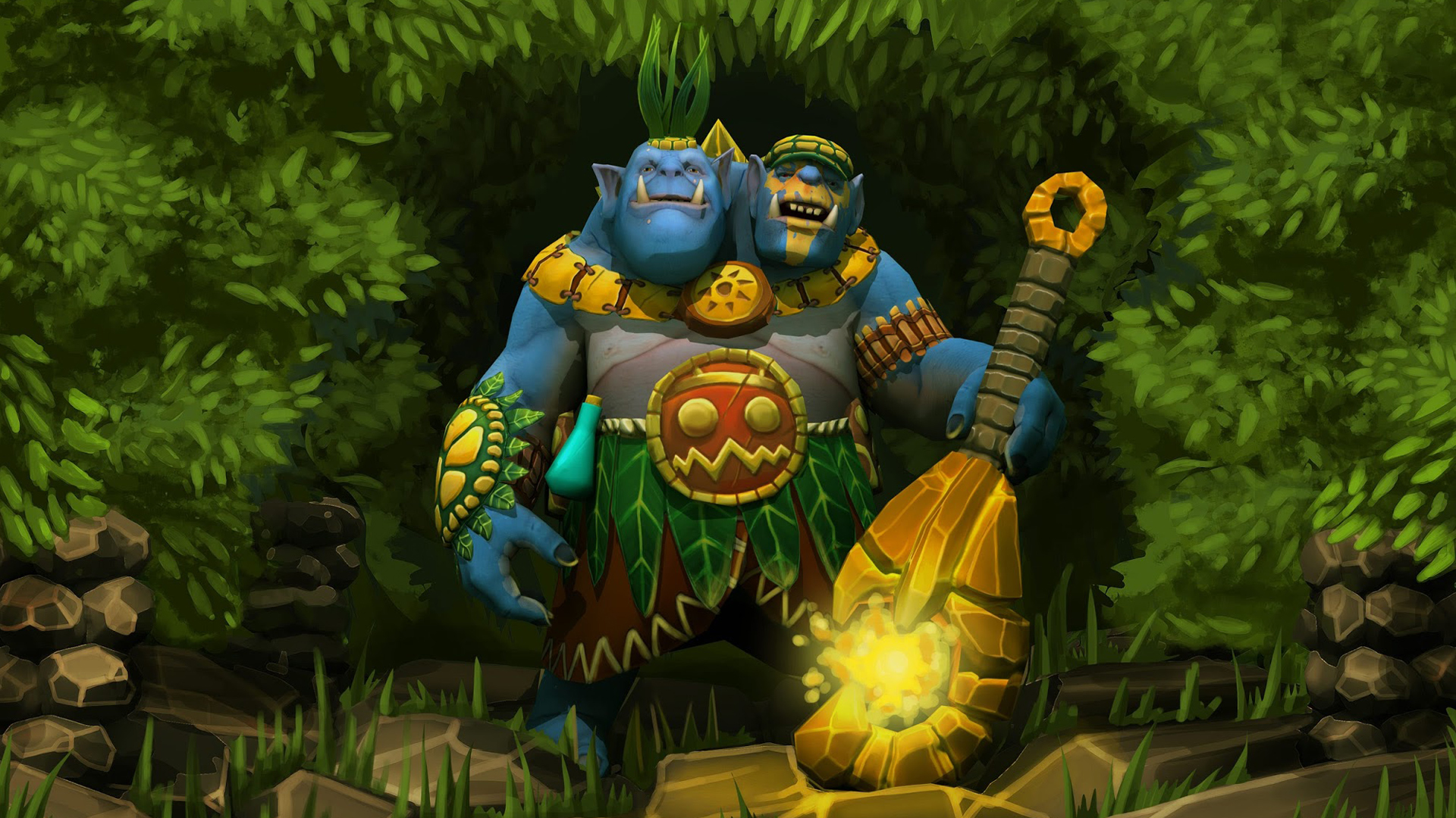 File Name Dota 2 Ogre Magi Hd Wallpaper Resolution - HD Wallpaper 