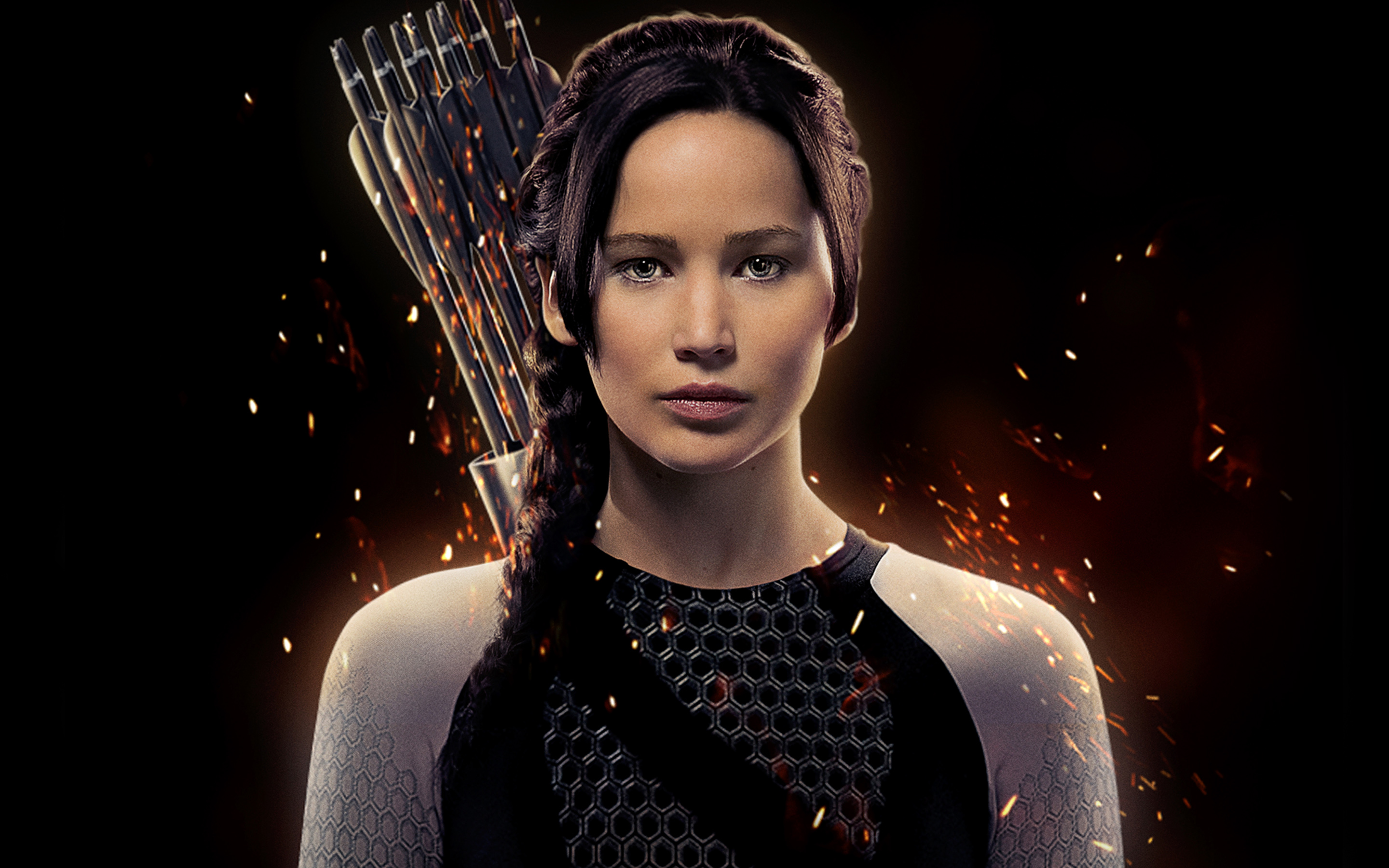 Jennifer Lawrence As Katniss - HD Wallpaper 