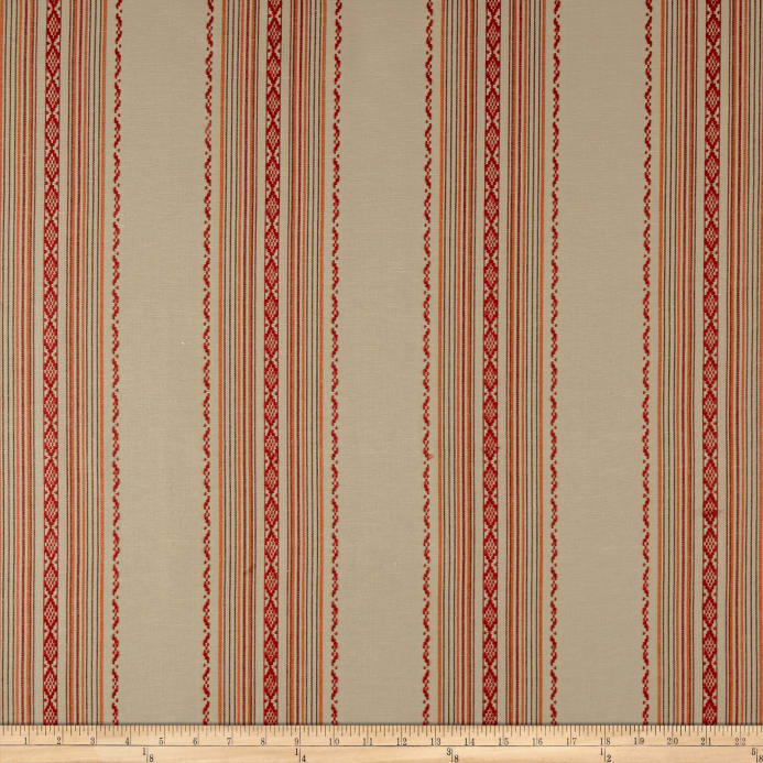 Laura & Kiran Ibiza Stripe Canvas Red/tan - Pattern - HD Wallpaper 