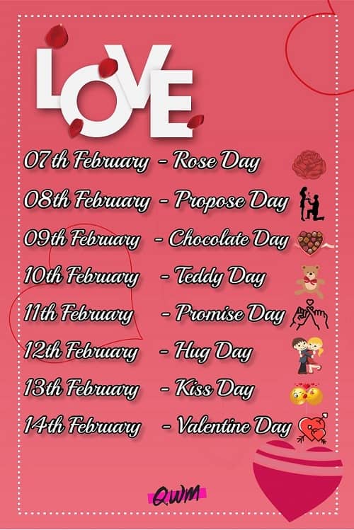 Valentine's Week 2020 List - February Special Days List 2020 - 500x749 Wallpaper Valentine's Week 2020 List - February Special Days List 2020 - 500x749 Wallpaper