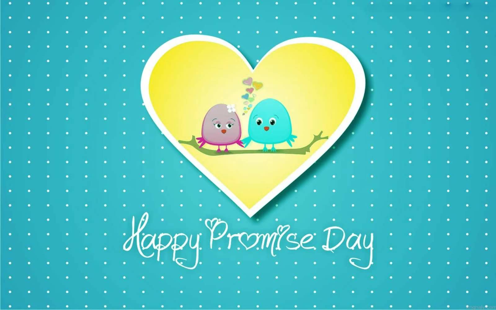 Happy Promise Day Love Birds Greeting Ecard - Promise Day Images Hd - HD Wallpaper 