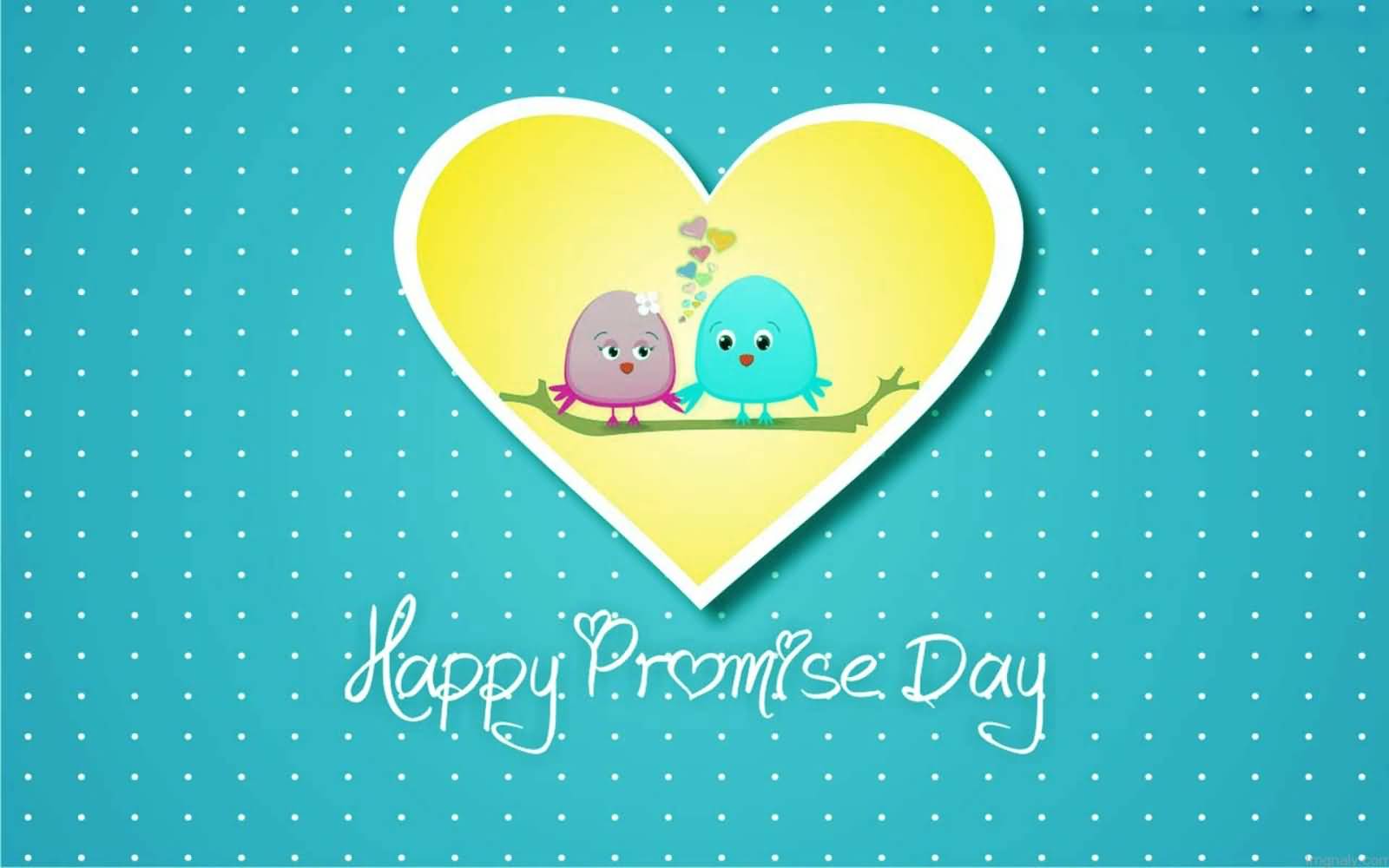 Happy Promise Day Love Birds Greeting Ecard - Promise Day Images Hd - HD Wallpaper 