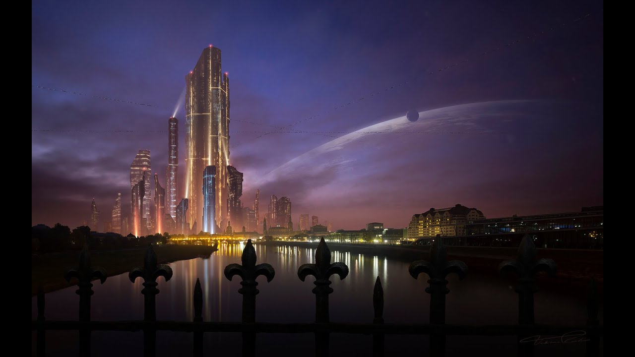 Futuristic City - HD Wallpaper 