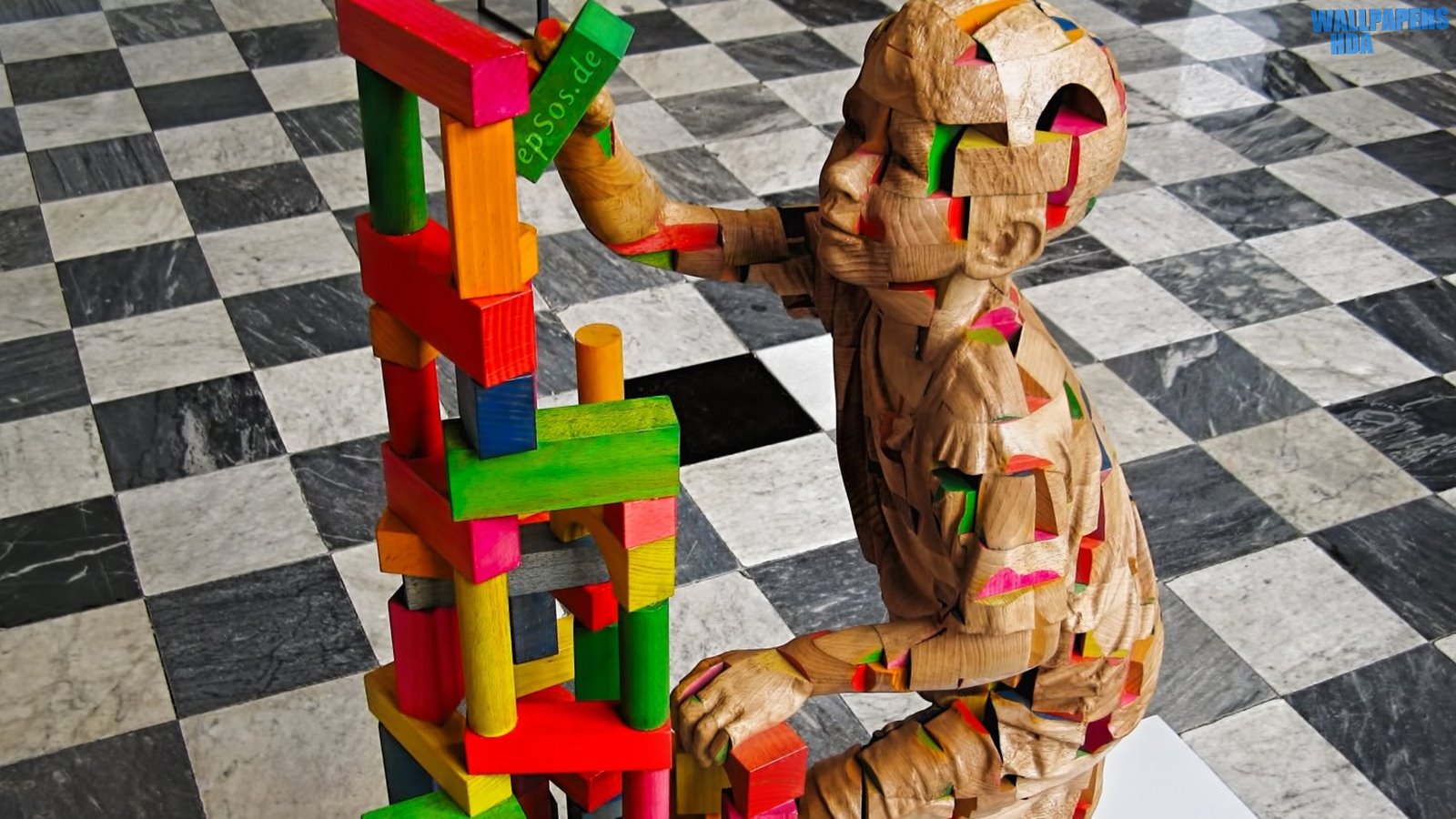 Wooden Sculpture Of Science Genetics Wallpaper - Education System Kills Creativity Art - HD Wallpaper 