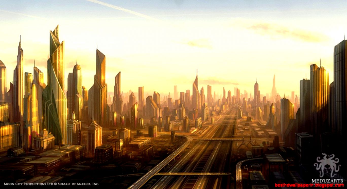 3d Futuristic City Wallpaper - 3d Futuristic City - HD Wallpaper 